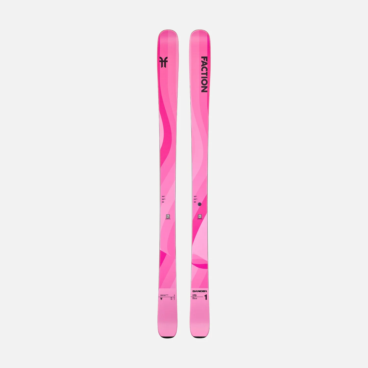 Ski, Freeride-Ski, pink, Ski-Paar, grafisches Muster