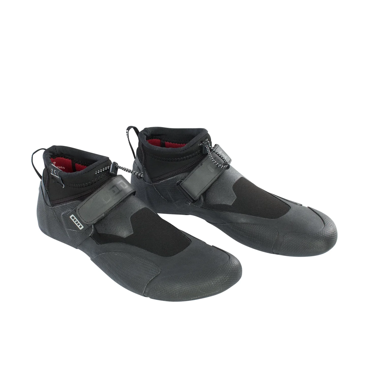 Chaussures de sports nautiques, néoprène, noir, fermeture velcro, montant jusqu'à la cheville