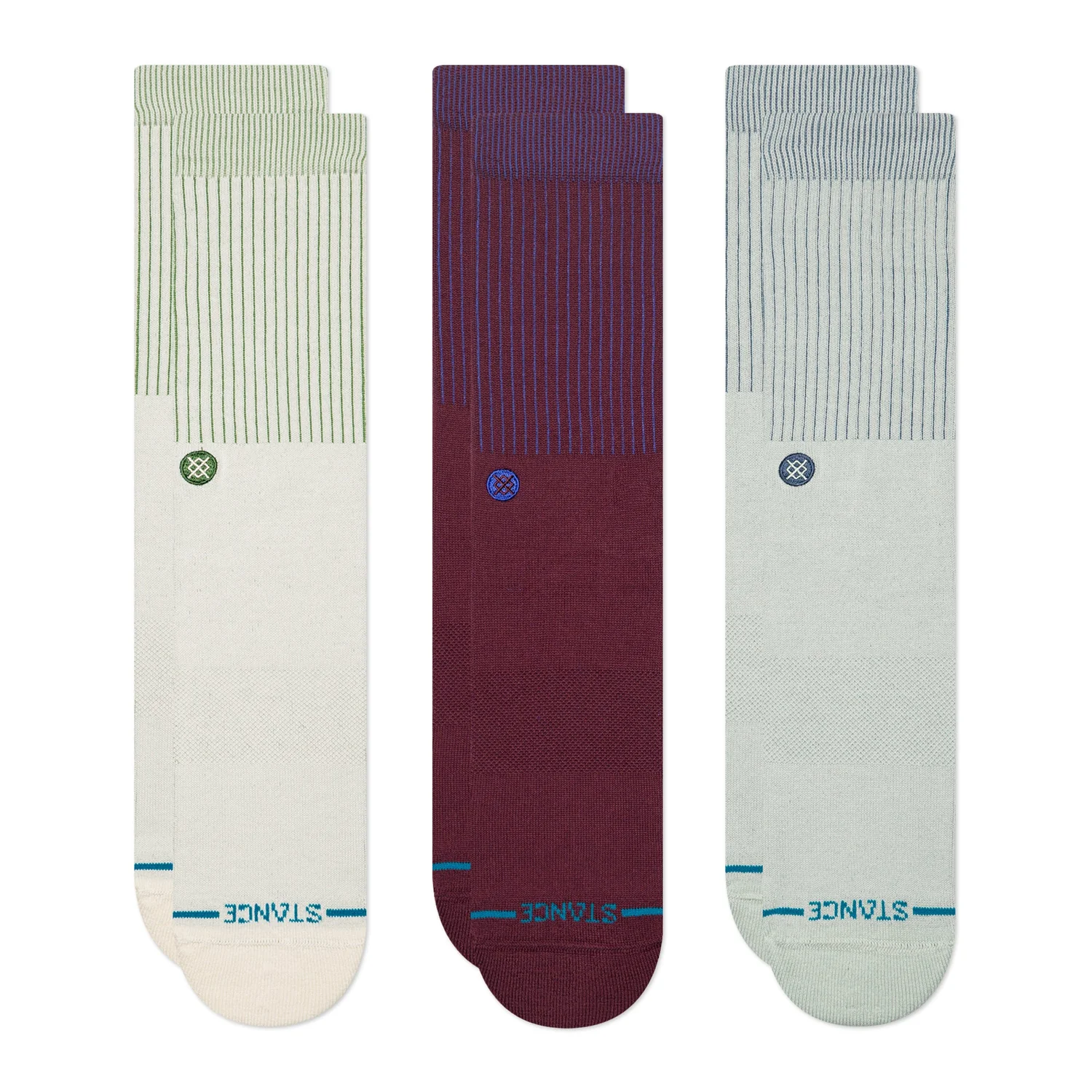 Stance Icon Pop Crew 3 Pack Canvas
