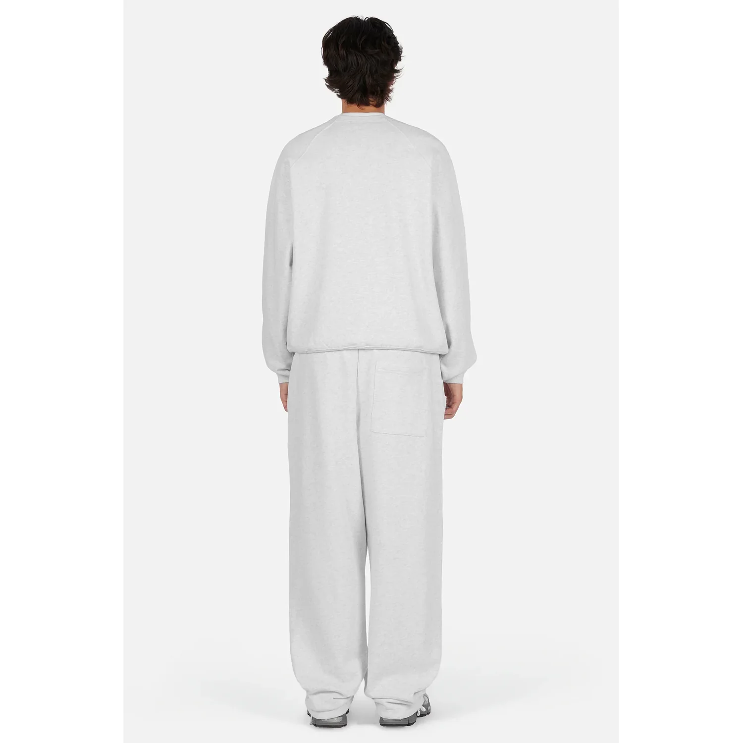 Sweatshirt, Jogginghose, Trainingsanzug, Hellgrau, Lockere Passform