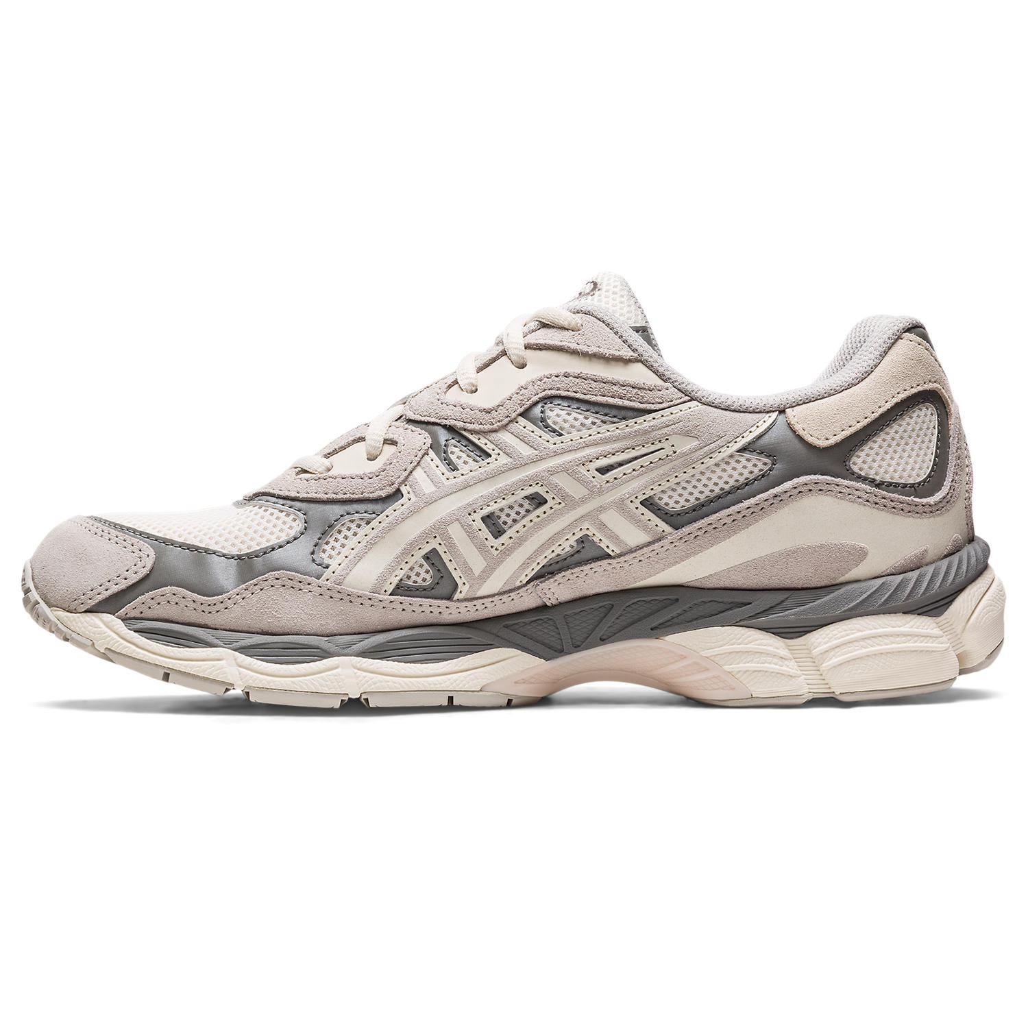 GEL-NYC Baskets, chaussures de course, beige, maille, semelle en caoutchouc