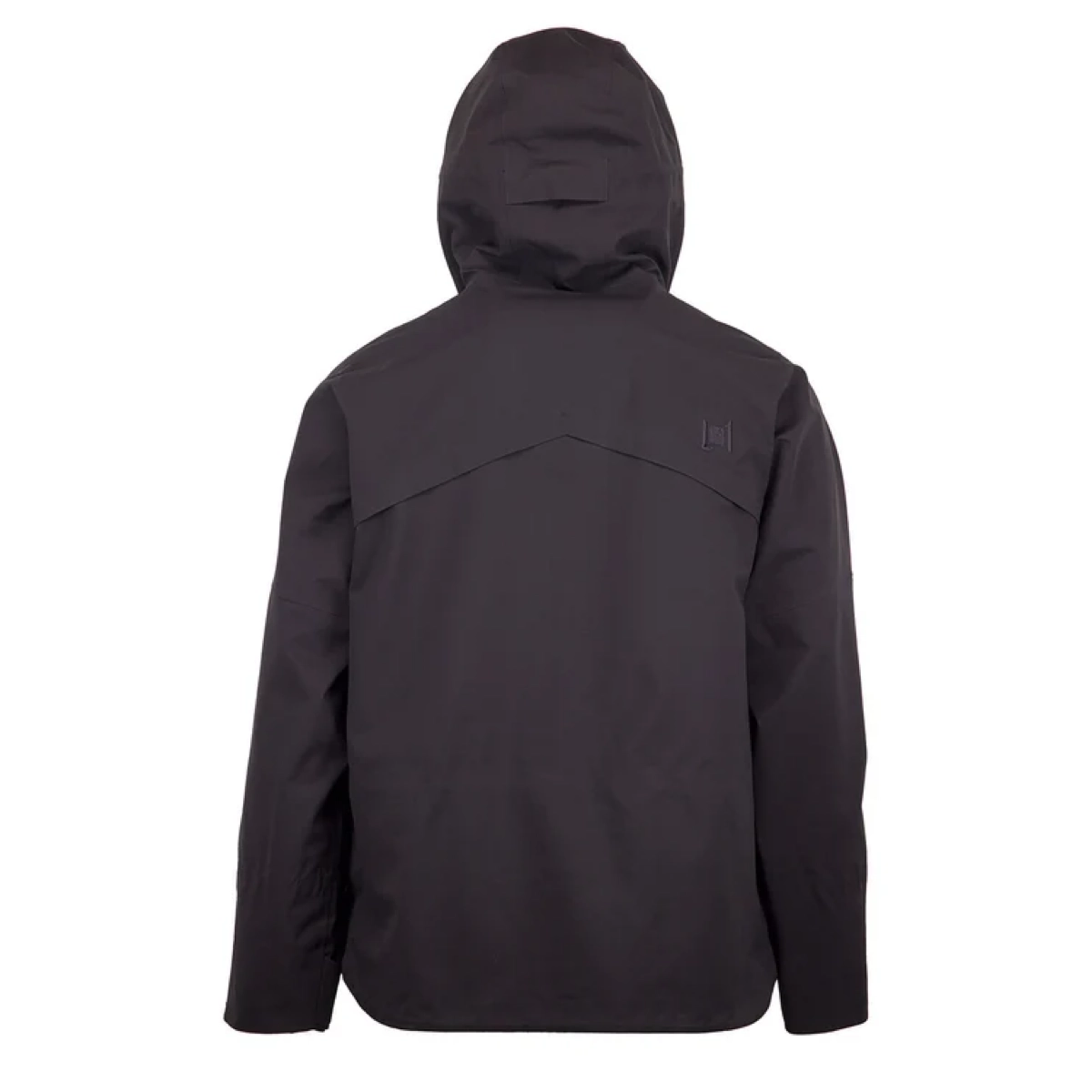 Veste, capuche, coupe-vent, noir, dos, veste pour homme, veste de randonnée, veste à capuche, veste de pluie, manteau noir