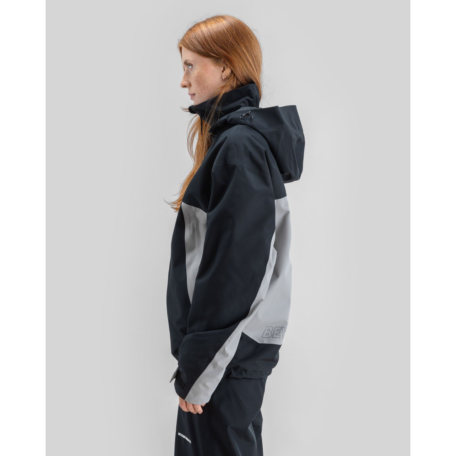 Regenjacke, Herrenjacke, Wasserdicht, Hoodie-Jacke, Zweifarbig