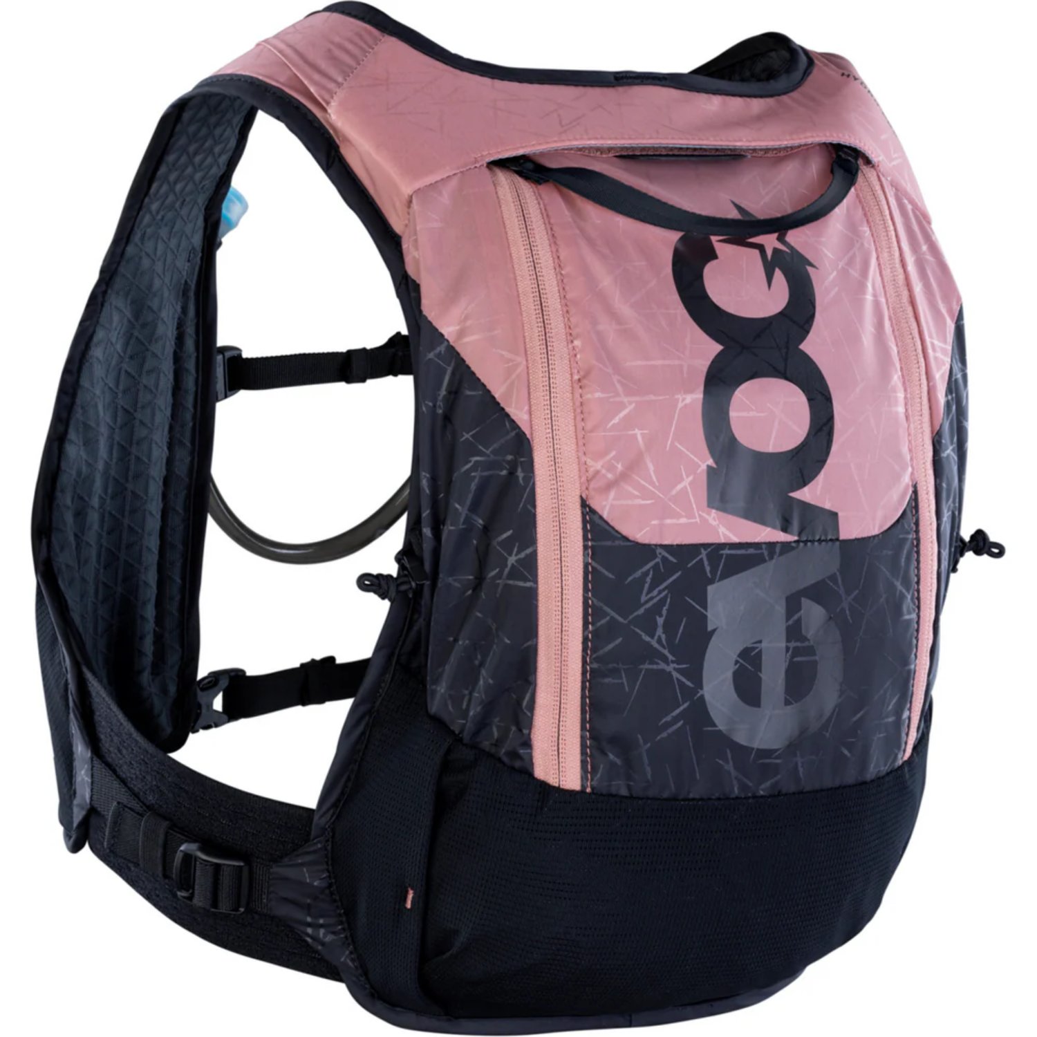 Rucksack, Schulrucksack, Hellpink, Mehrfarbig, Fronttasche