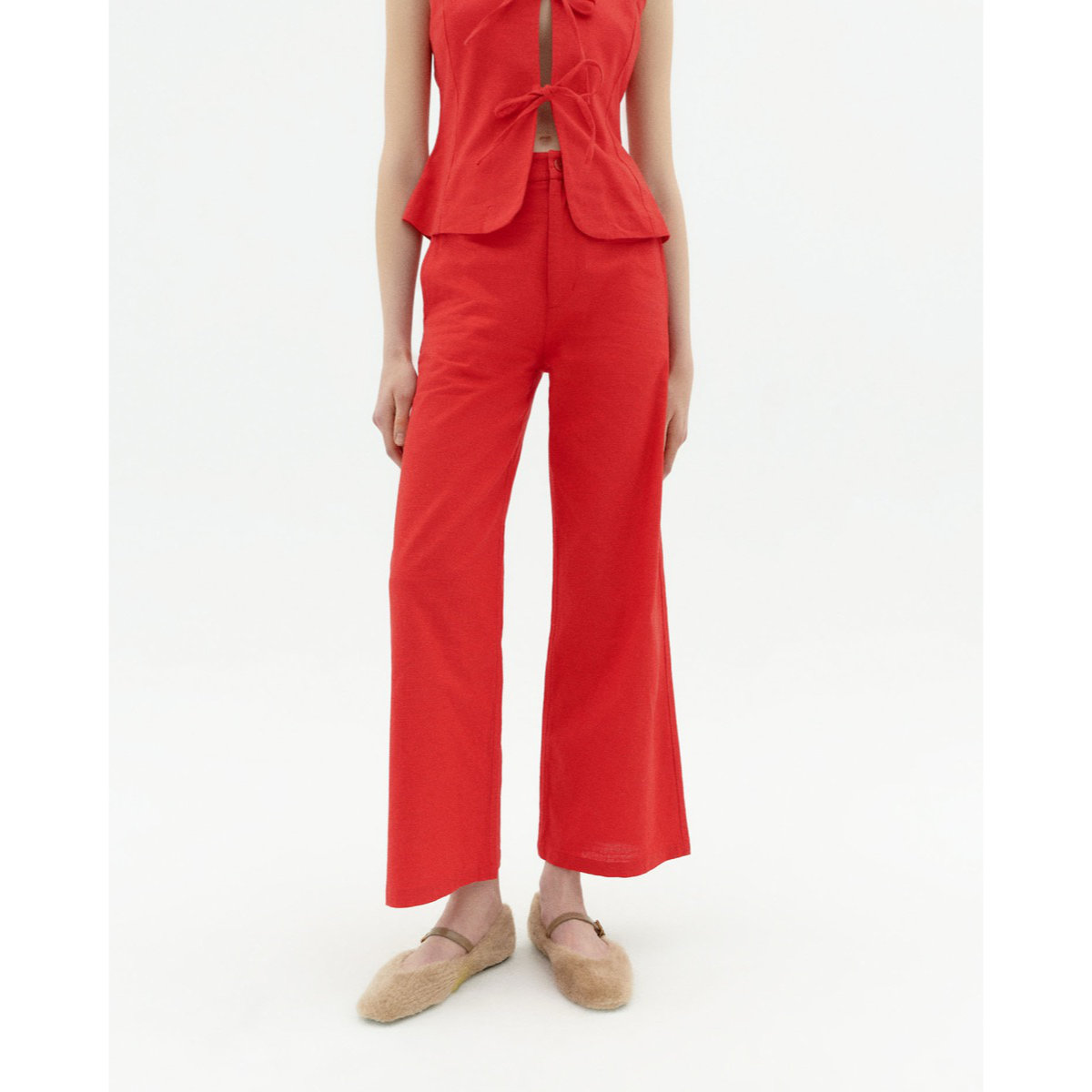 Karina Pants ThinkingMu Karina Pants Fiery Red