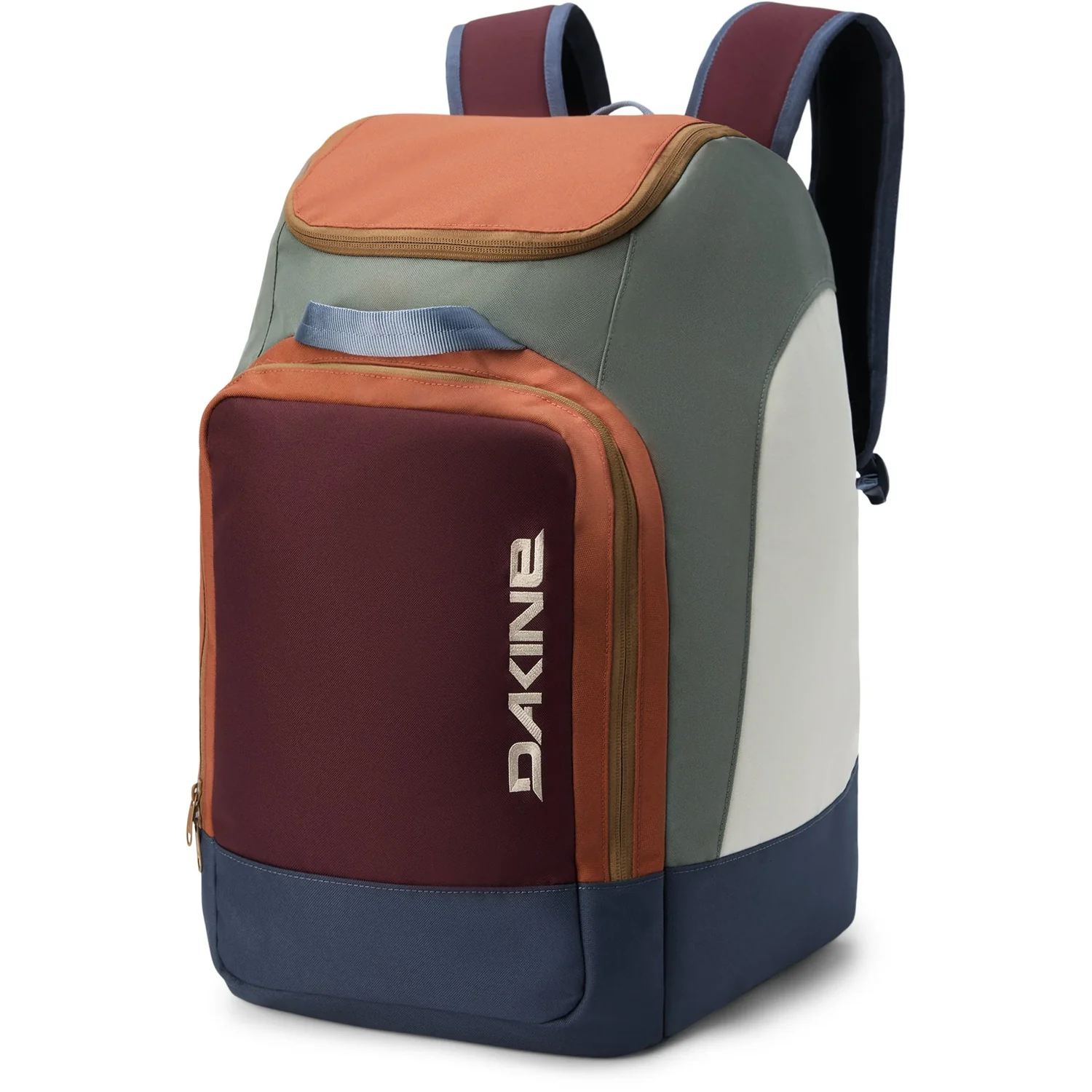 Boot Backpack 50L Rucksack, Mehrfarbig, Reißverschlussfach, Fronttasche, Schultergurte