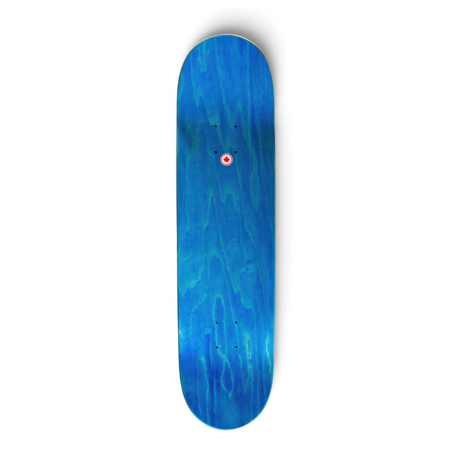 Skateboard, Deck, Blau, Holzmaserung, Standard
