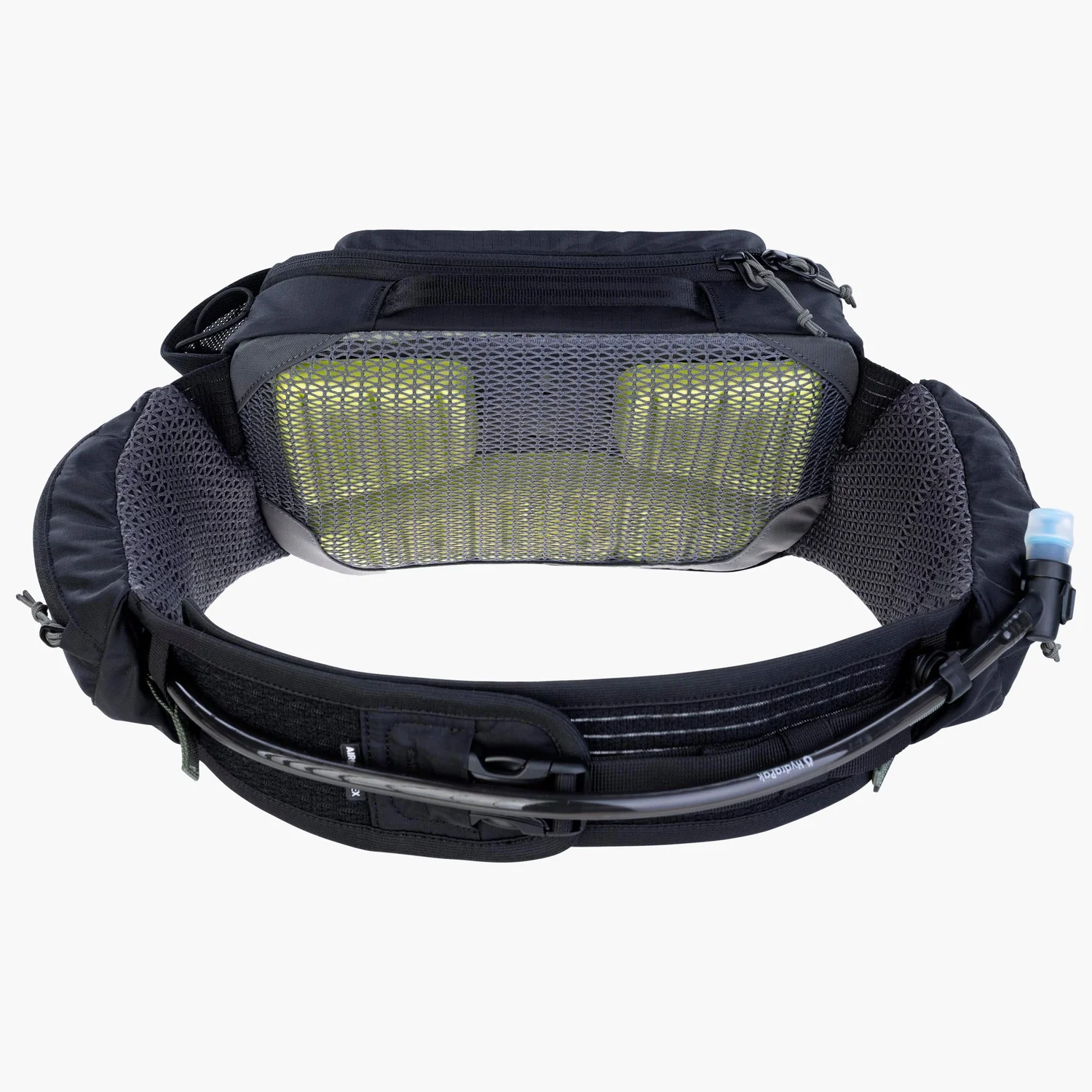 Ceinture de course, ceinture porte-bouteille, porte-bouteille, poche en filet, noire