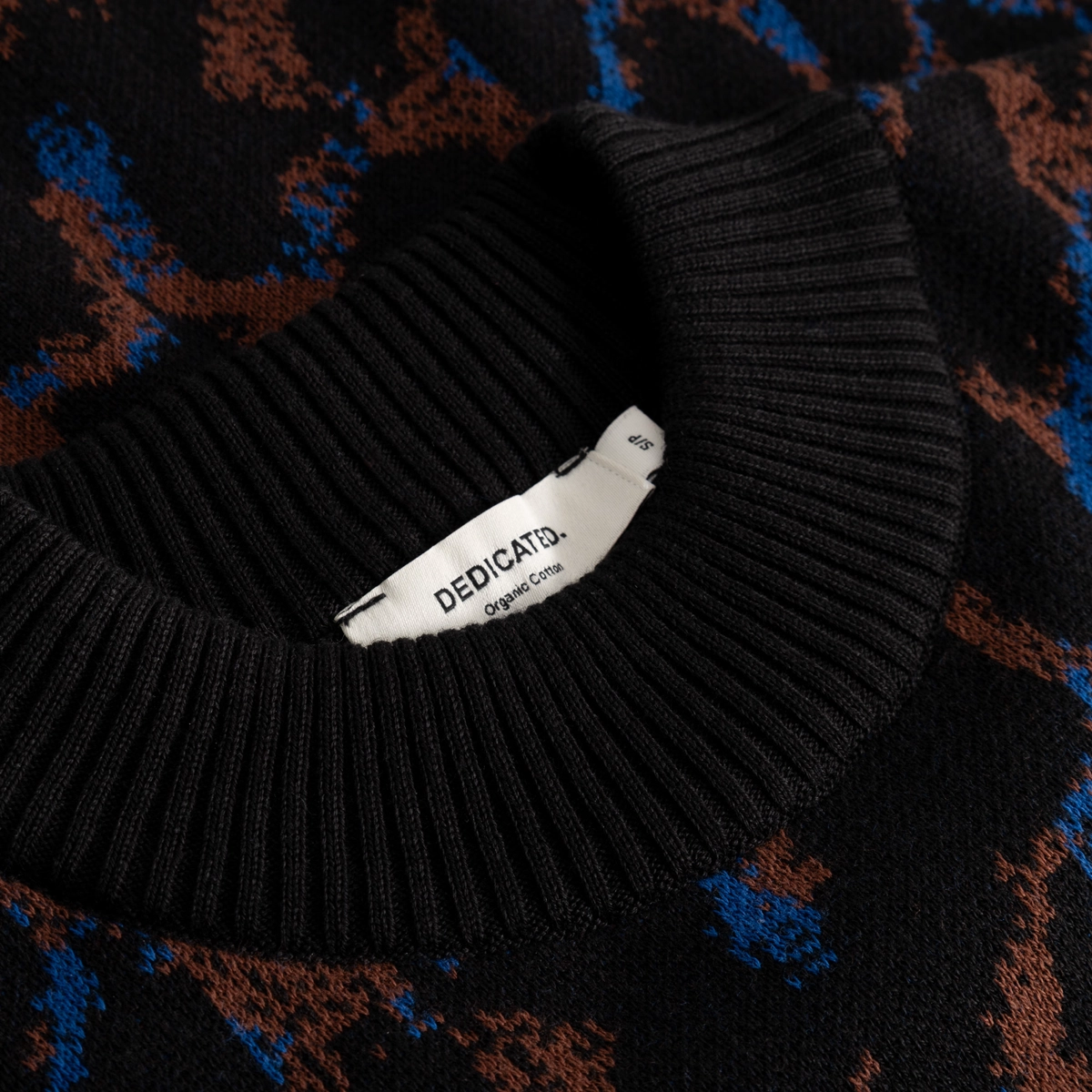 Pullover, Strickware, Schwarz, Etikett, Kleidung, Pullover, Kragenbündchen, Rippstrick, dunkel, Mustermuster