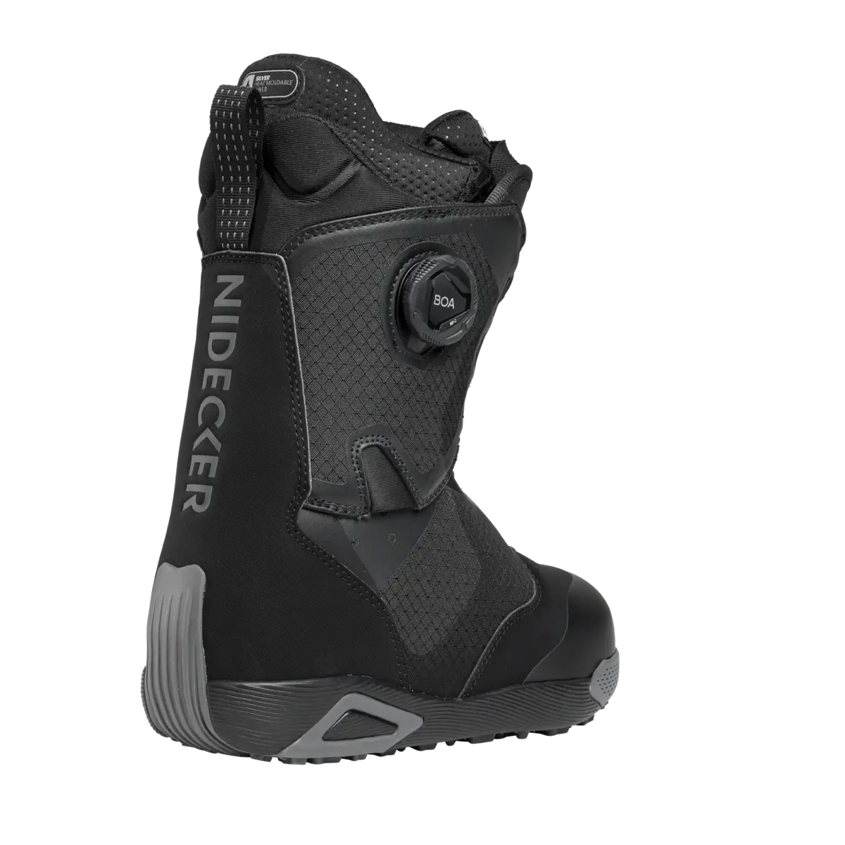 Rift Women Chaussure, chaussure de snowboard, bottine, système BOA, gris/noir, chaussure, bottine, chaussure de ski, boucle BOA, structure maillée