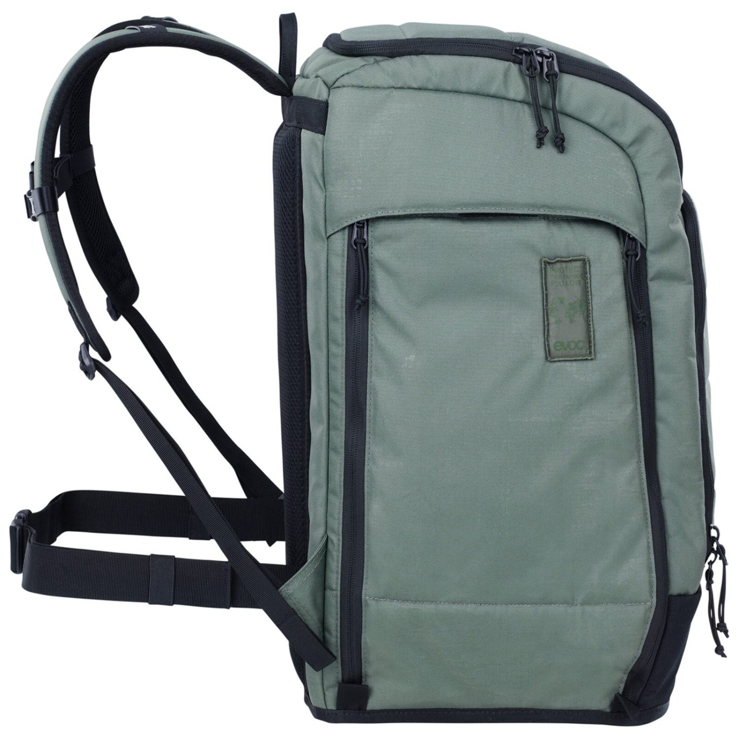 Sac à dos, sac à dos de randonnée, sac à bandoulière, sac à dos de jour, vert mat