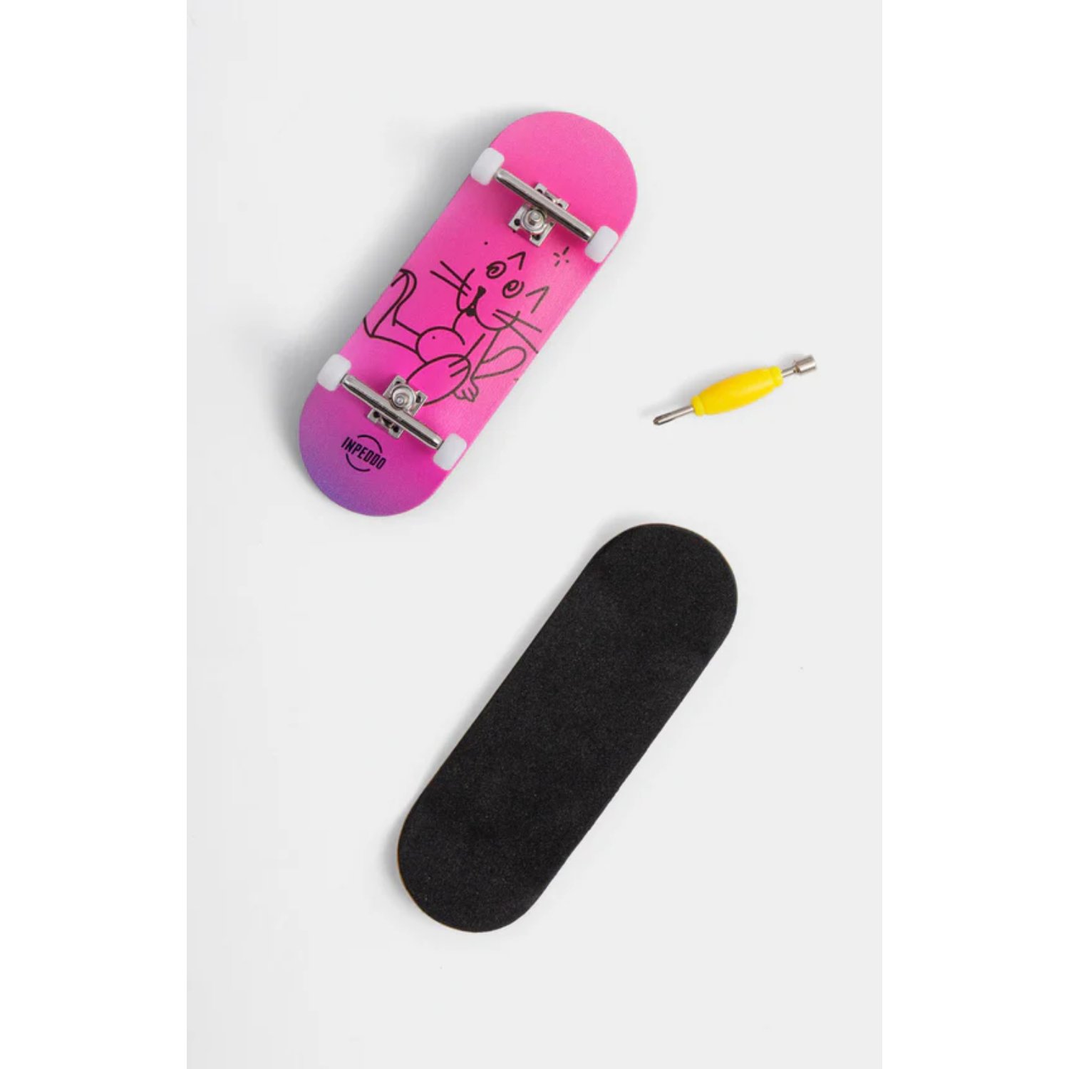 Fingerboard skateboard, mini skateboard, fingerboard, grip tape, wrench tool