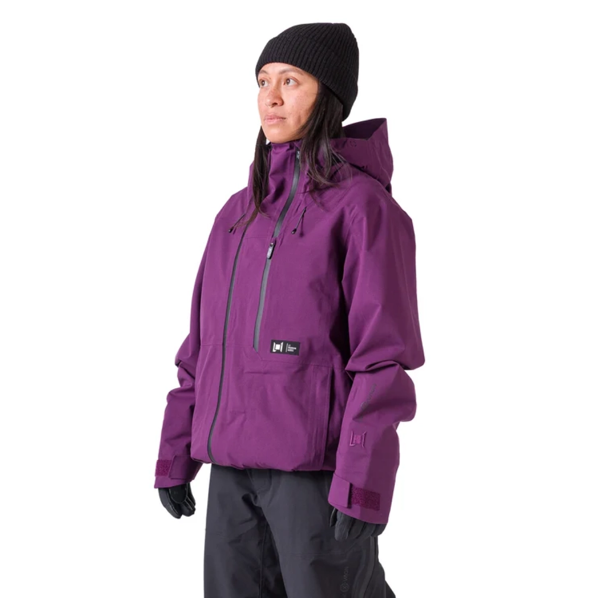 Axial Pro Jacket veste, ski/veste, violet, sweat à capuche, fermeture éclair, veste d'hiver, manteau violet, à capuche, poches zippées, imperméable