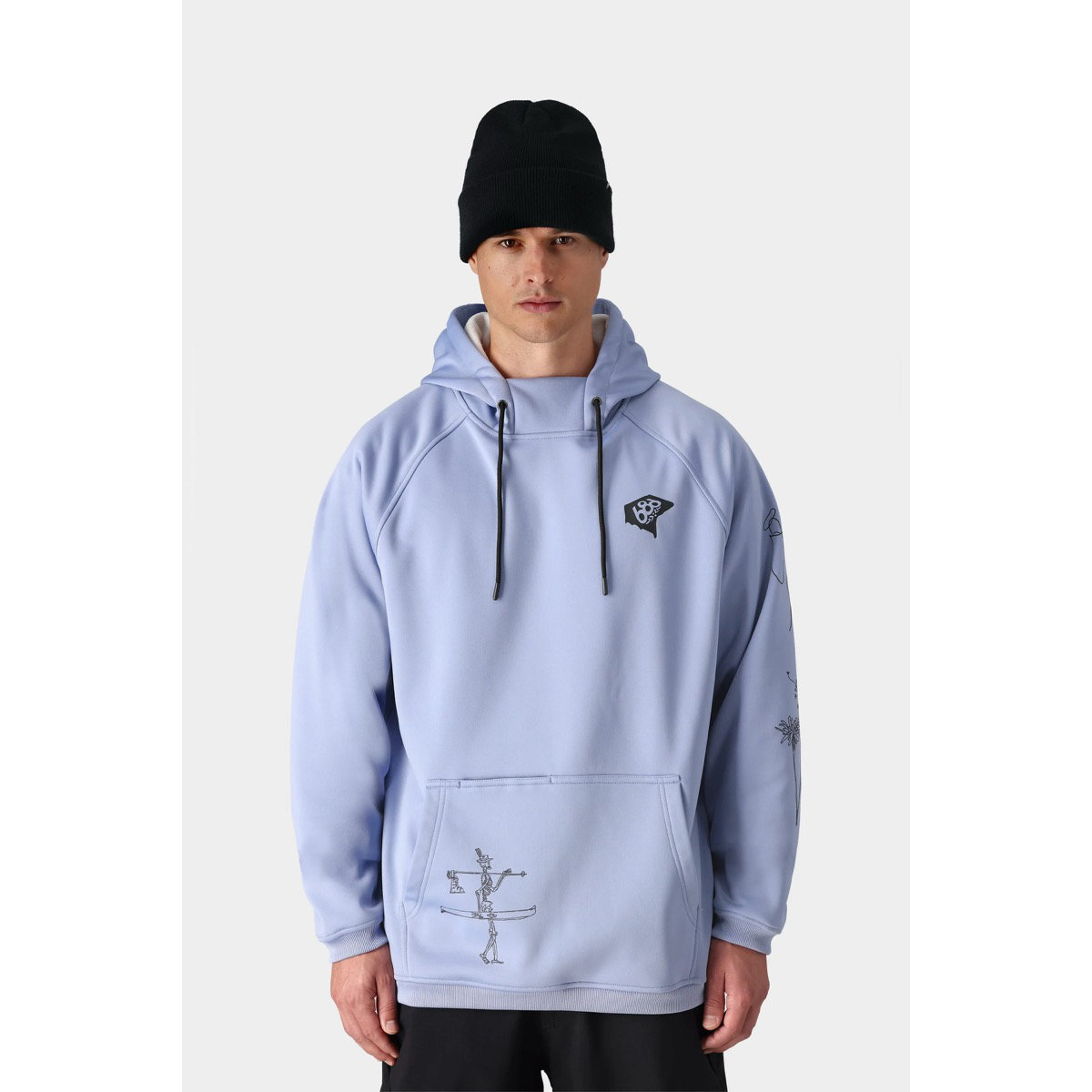Bonded Fleece Hoody Pulli, Sweatshirt, Kapuzenpulli, Fleece, Kapuze