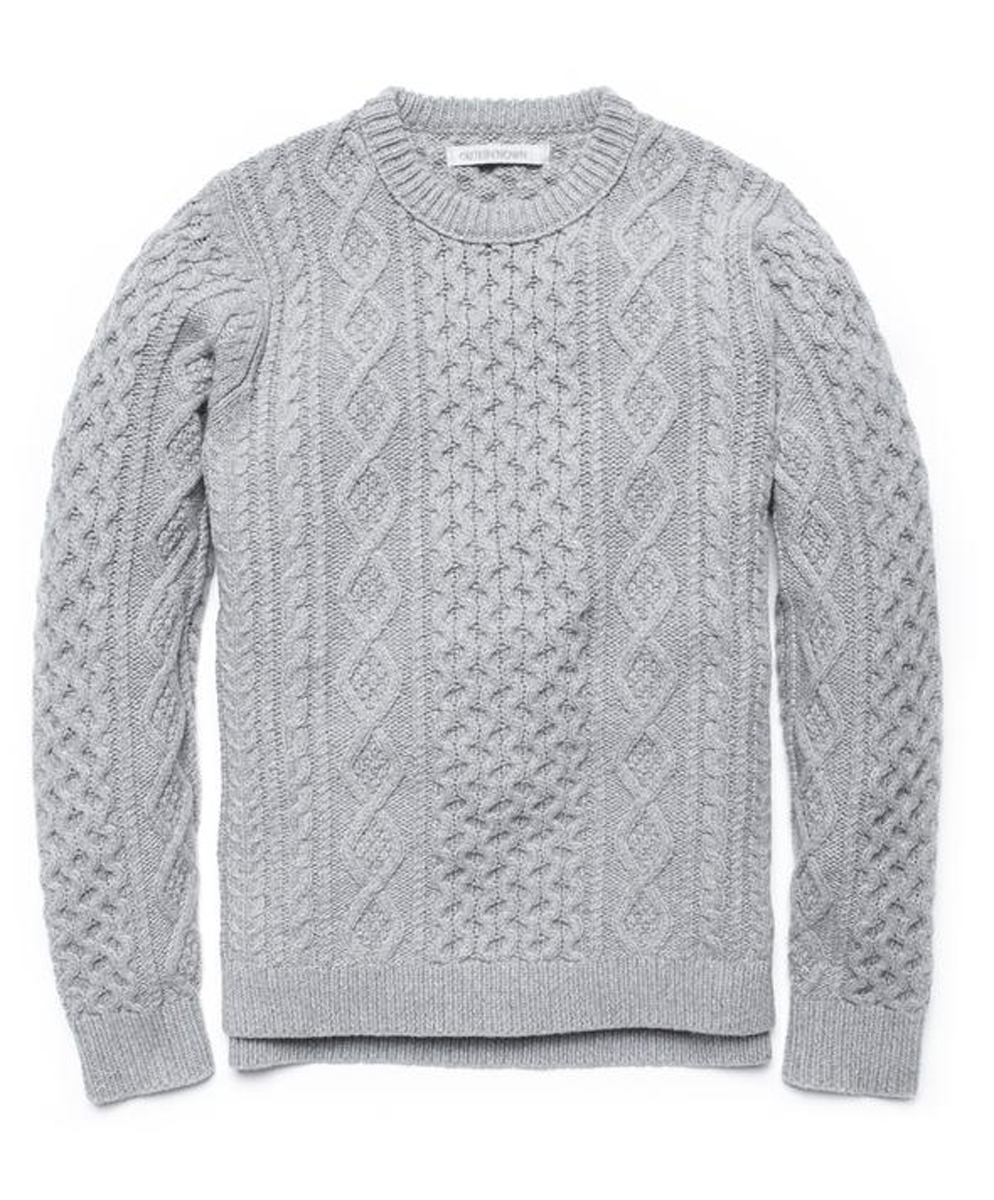 Fishermans Sweater Heather Gre Fishermans Sweater Heather Gre