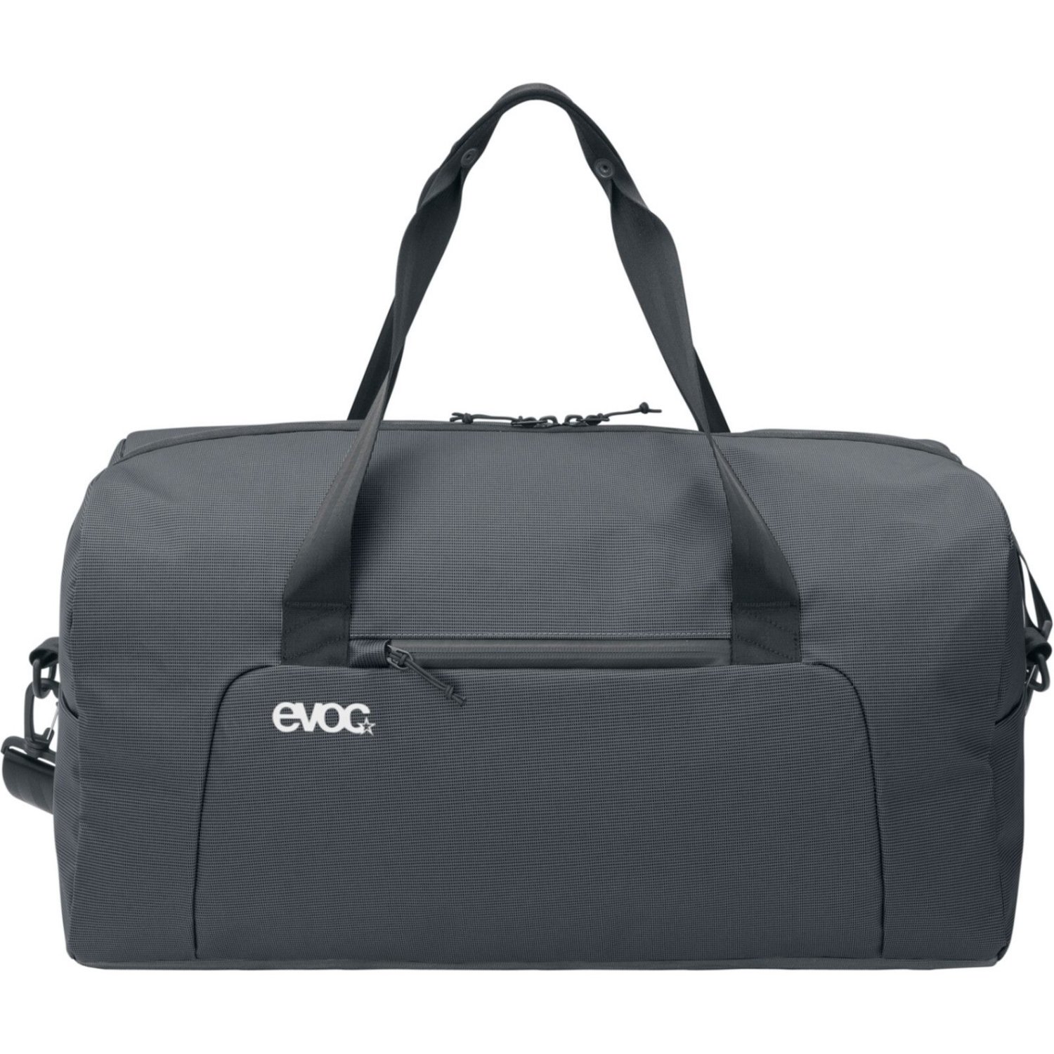 Duffle Bag, Gym Bag, Grau, Reißverschlussfach, Schulterriemen