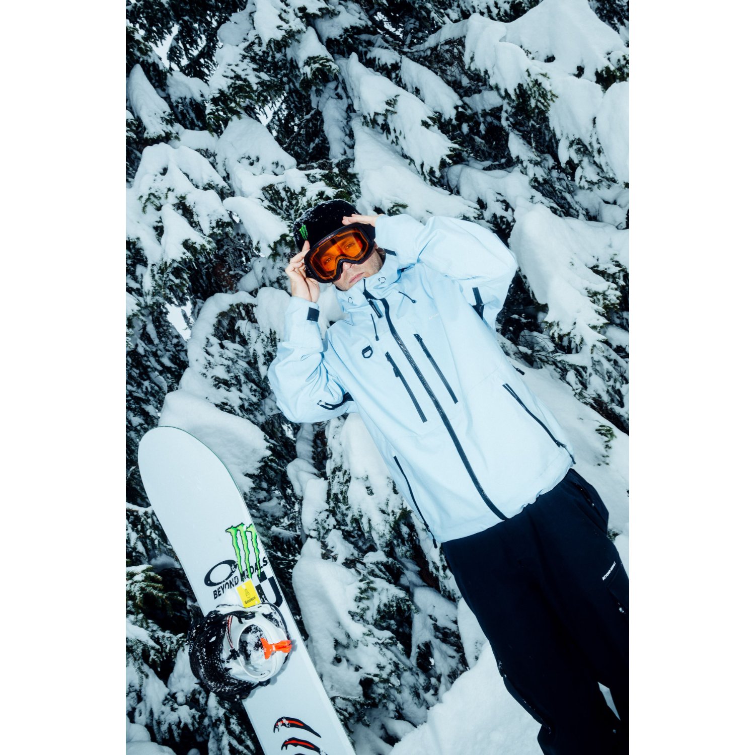 Pro Tech Jacket 3L Snowboard, Snowboardjacke, Snowboardbrille, Schneewald, Snowboardausrüstung