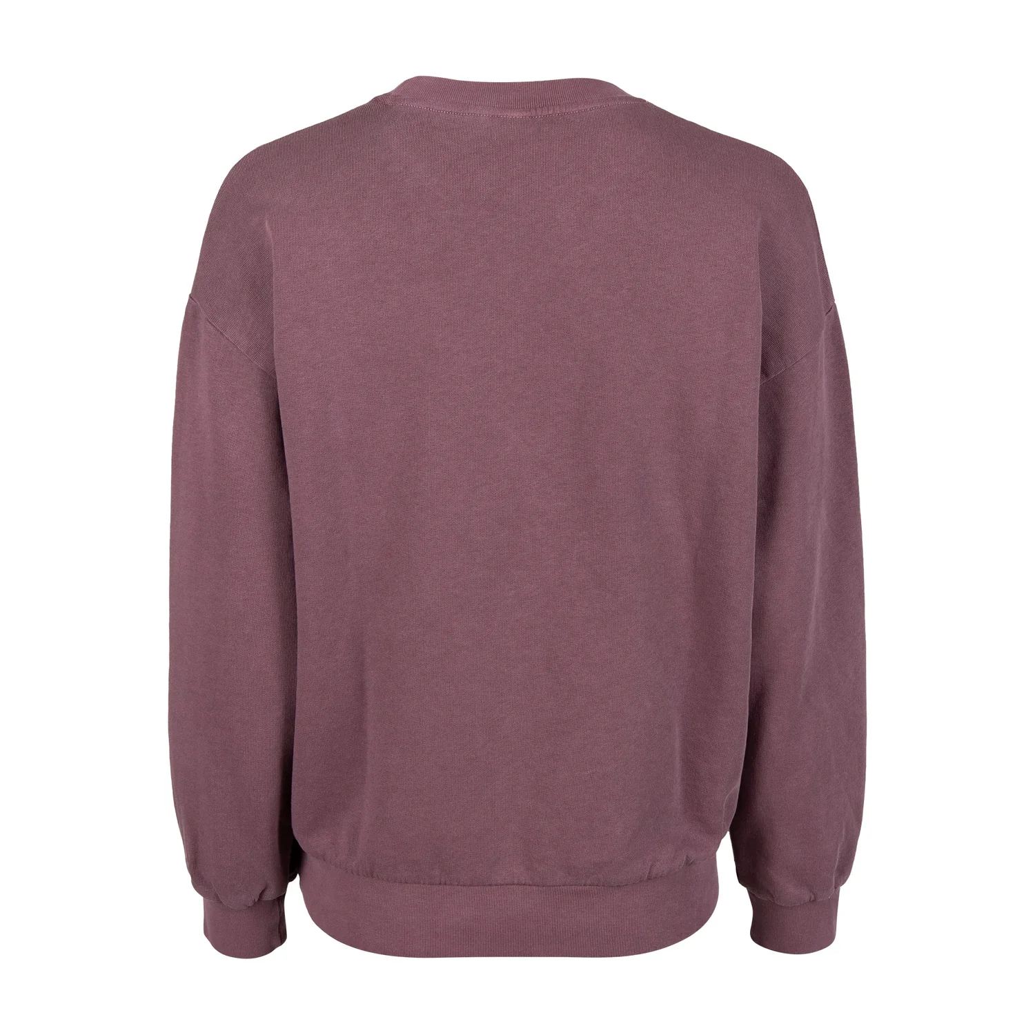 Sweat-shirt, col rond, manches longues, bords-côtes, mauve