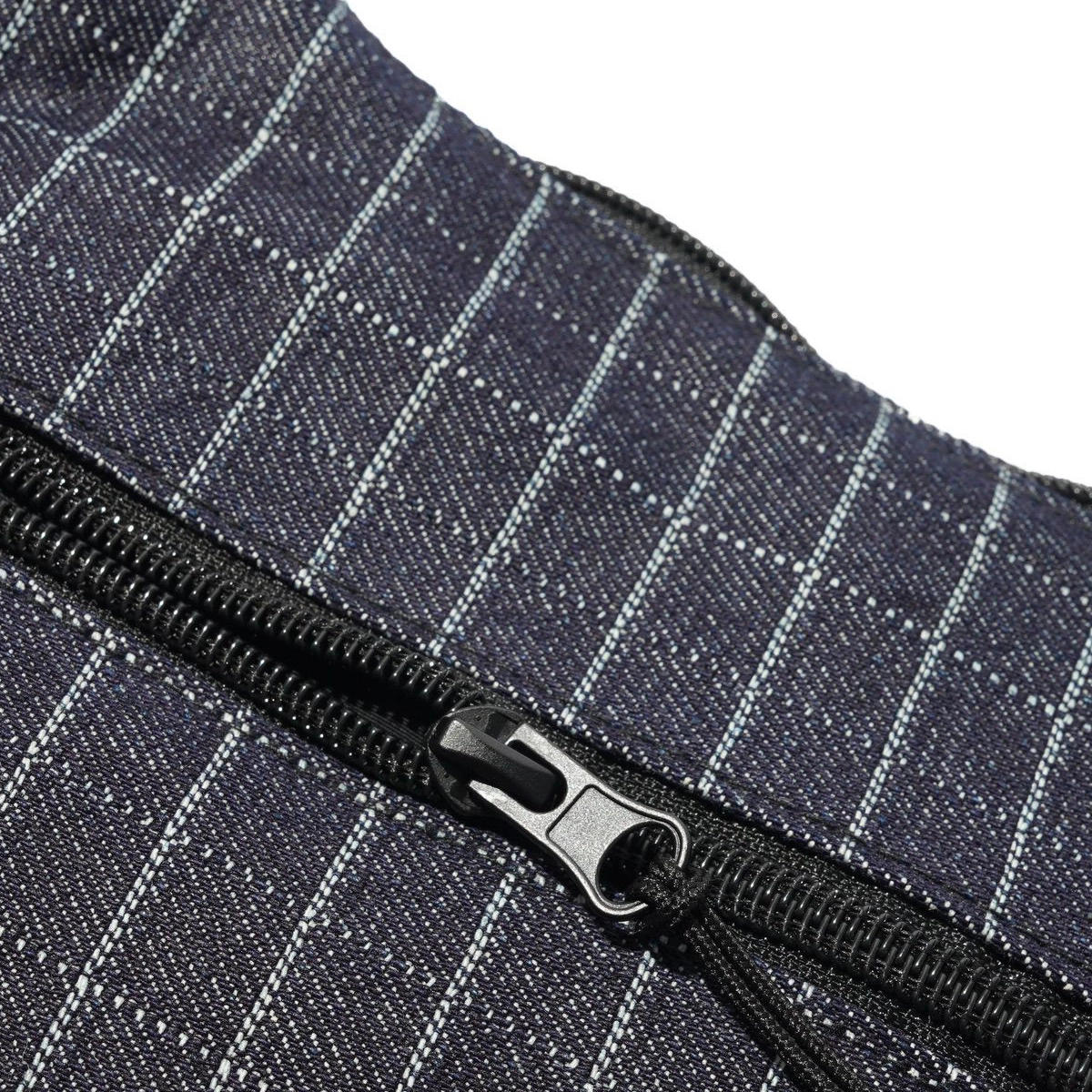 Crossbody Bag jeans, denim, Reißverschluss, Karomuster, dunkelblau