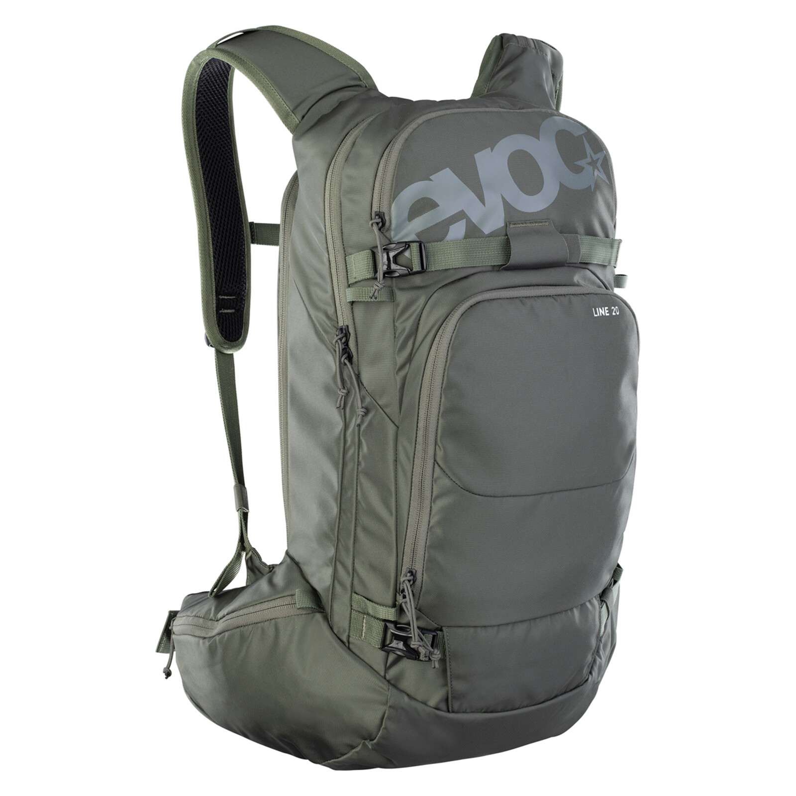 Rucksack, Outdoor, Wandern, Lodengrün, Vorne Tasche