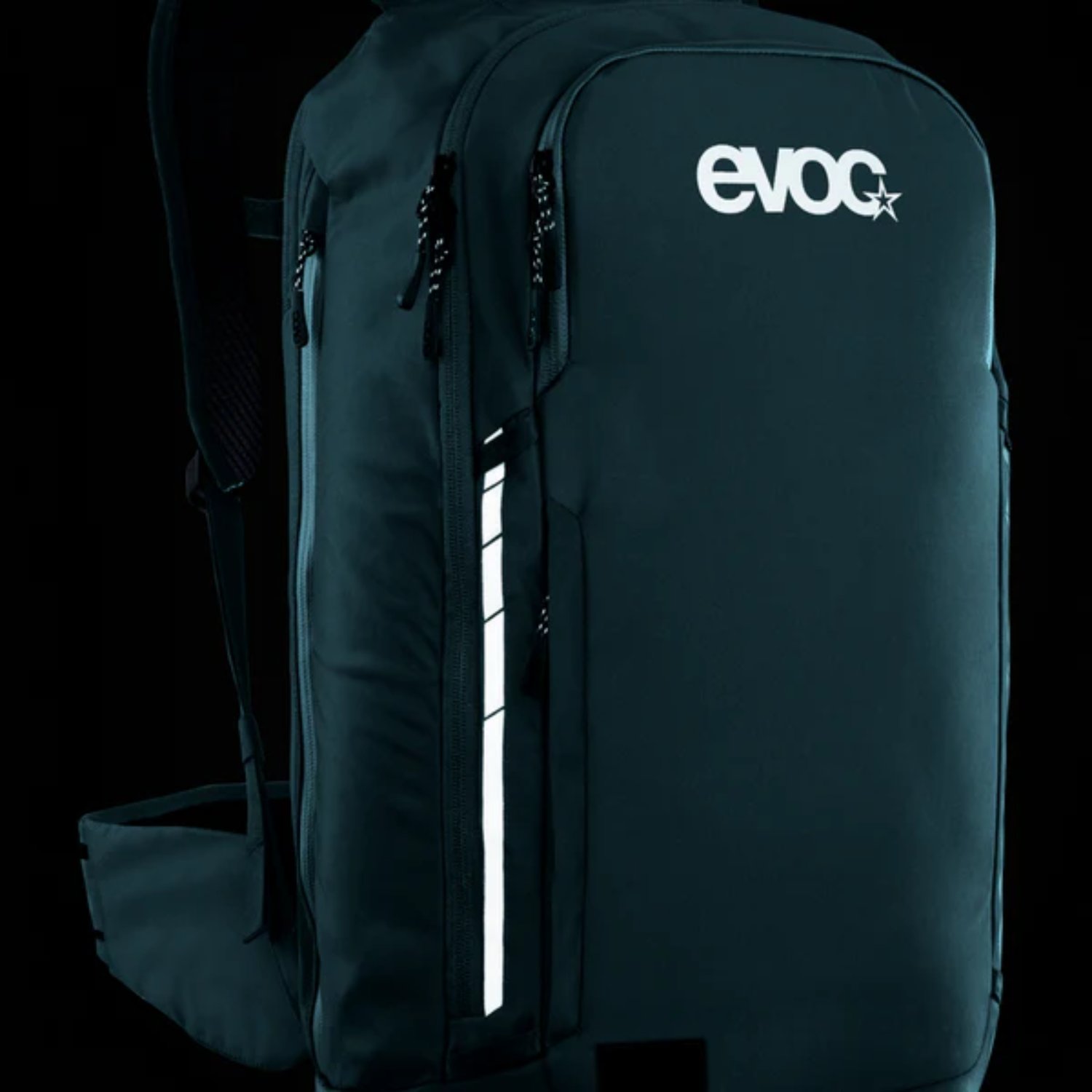 Sac à dos, sac à dos, plein air, noir, réfléchissant