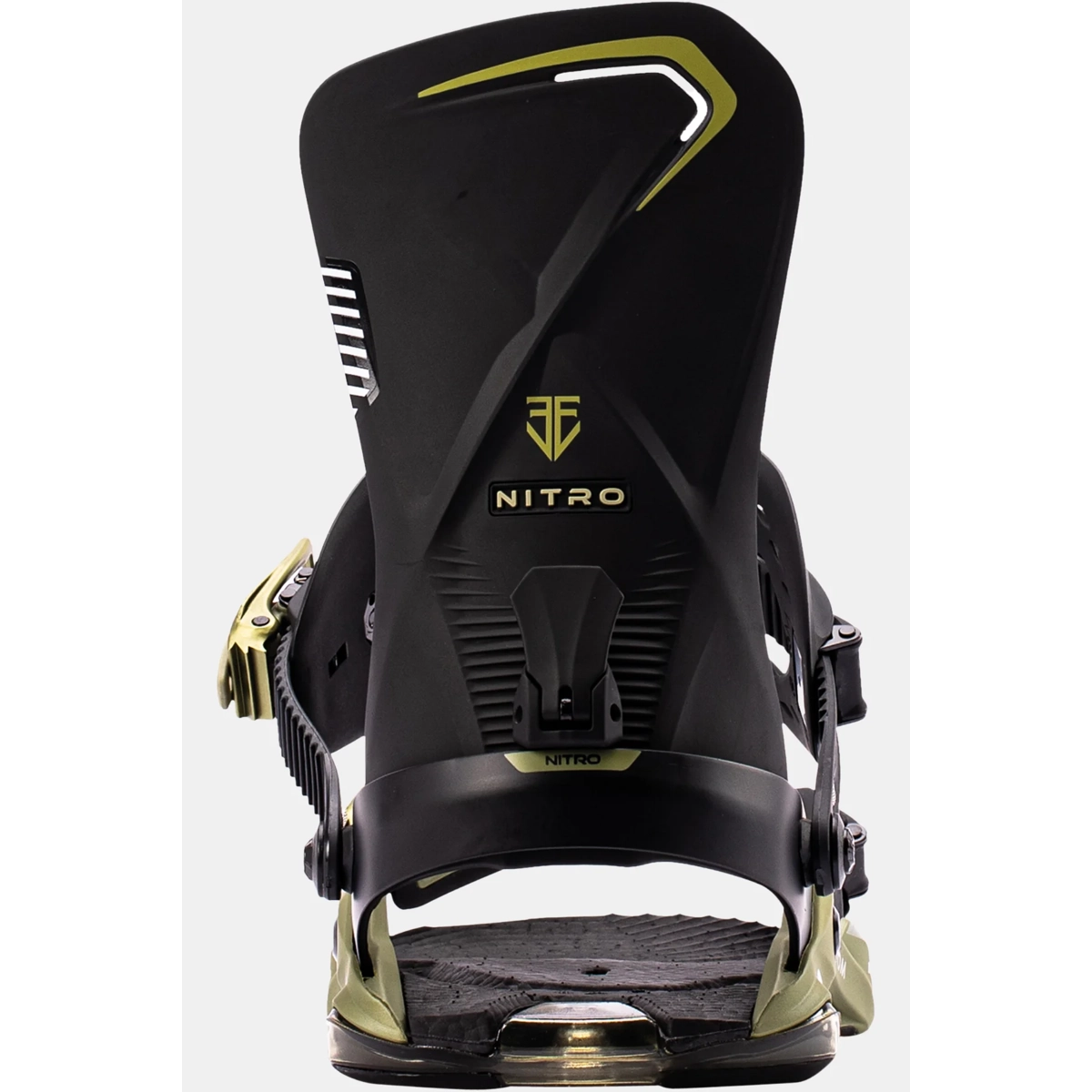 Schuhbindung, Ski Bindung, Nitro, Schwarz, Gummi/Metallwerkstoffe, Bindung, Snowboardbindung, Nitro, Schwarz, Highback