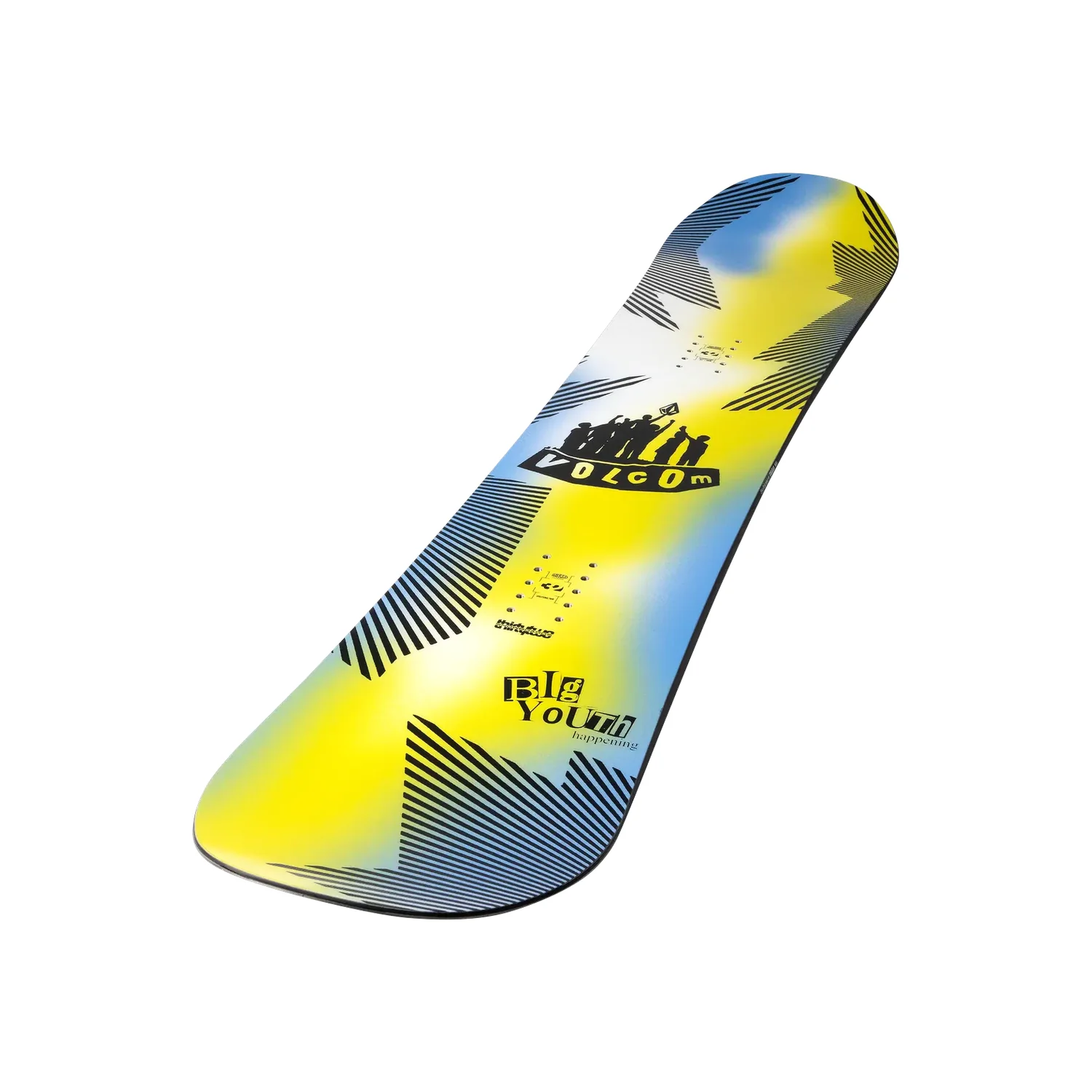 Snowboard, Gelb-blau, Grafikmuster, Freestyle-Board