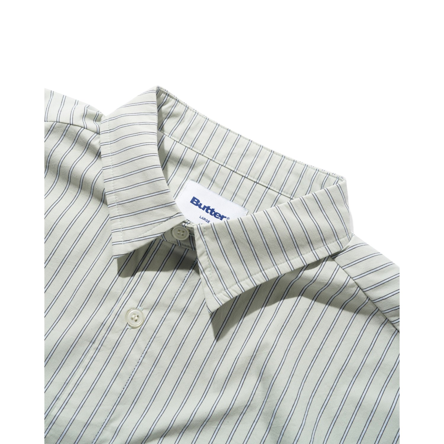 shirt, gestreift, Knopfleistenhemd, Kragen, hellgrau