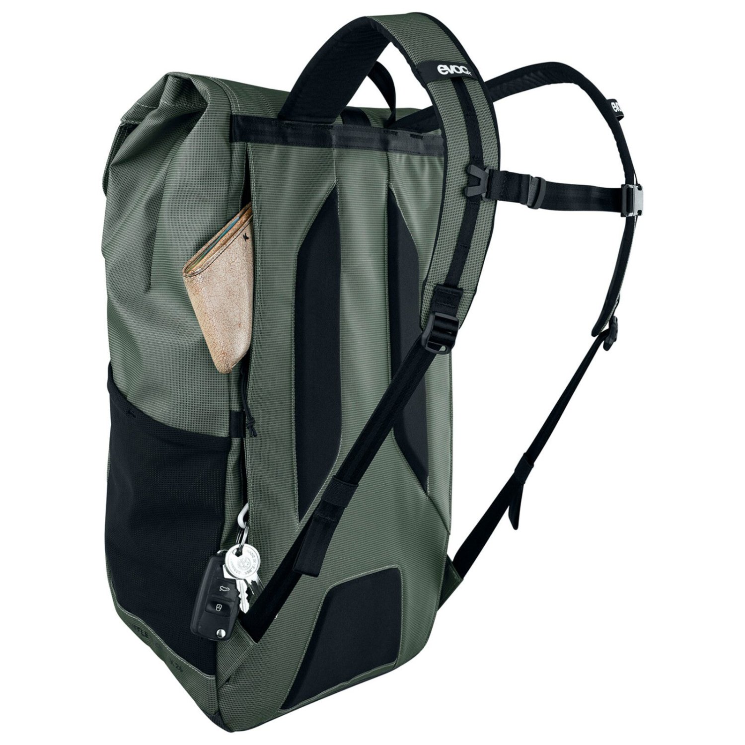 Rucksack, Rucksack, Outdoor, Grün, Schlüsselanhänger-Fach