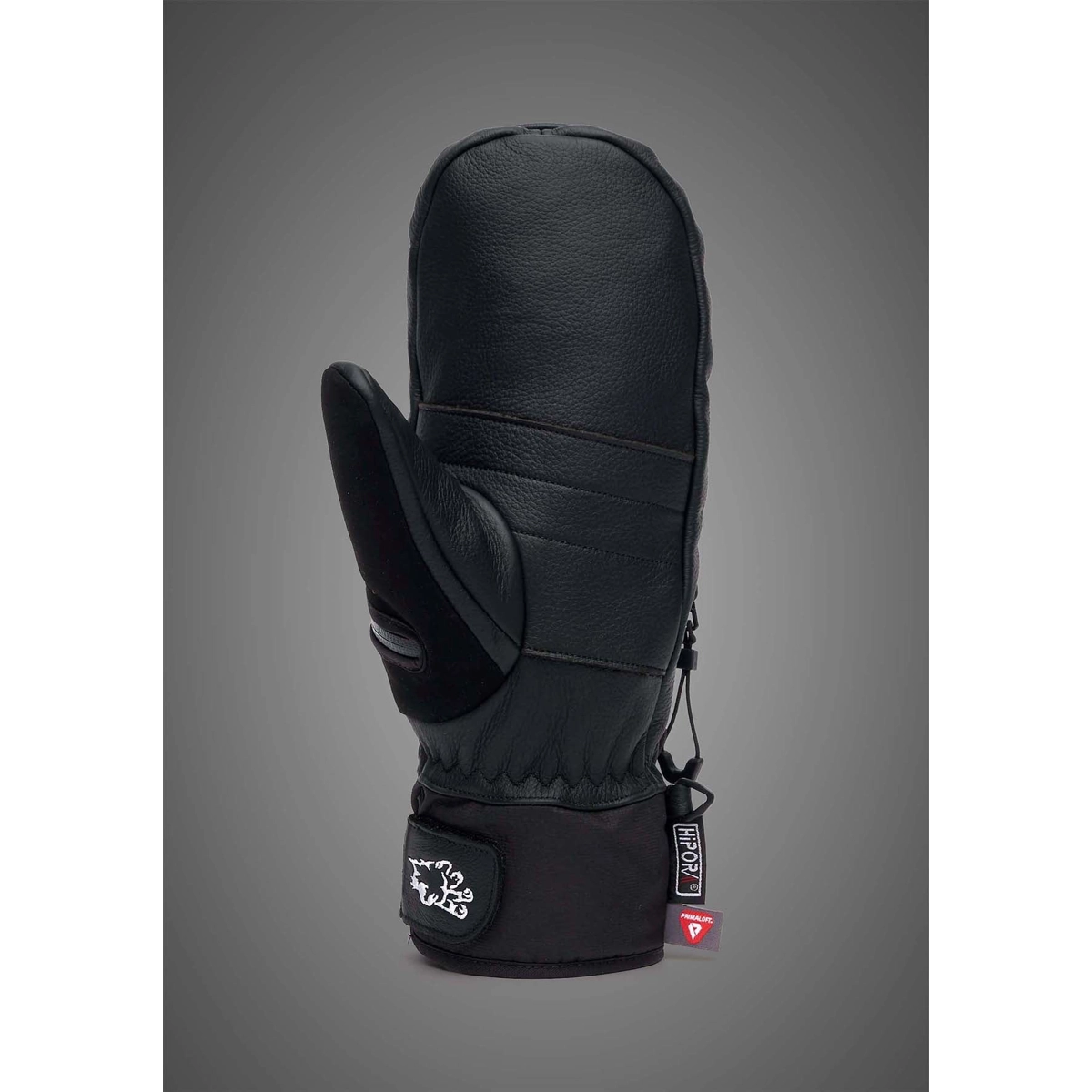 Werewolf Mitt 26 Schutzhandschuh, Skihandschuh, Leder, Schwarz, Klettverschluss