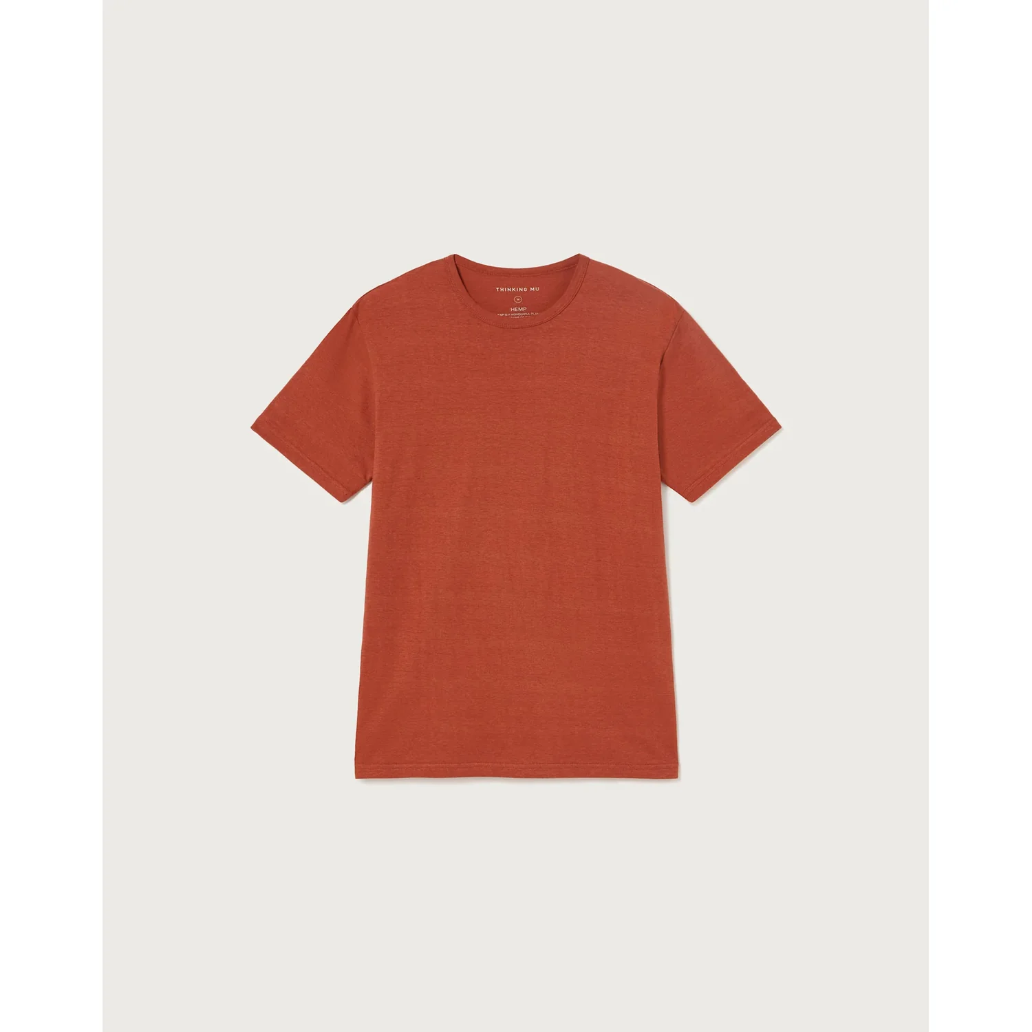 Hemp T-shirt T-Shirt, Rostrot, Rundhalsausschnitt, Kurzarm, Hanf