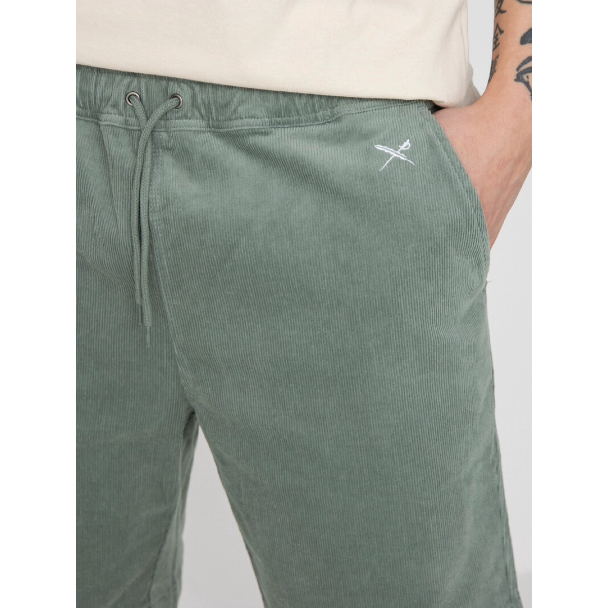 Corvin Short corduroy, Hose, Kordel, grün, Tasche