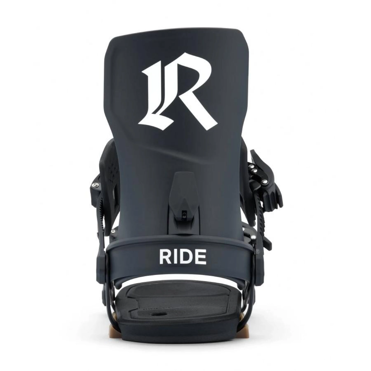 Snowboard-Bindung, Rückansicht, Highback, RIDE-Branding, Verstellbare Riemen
