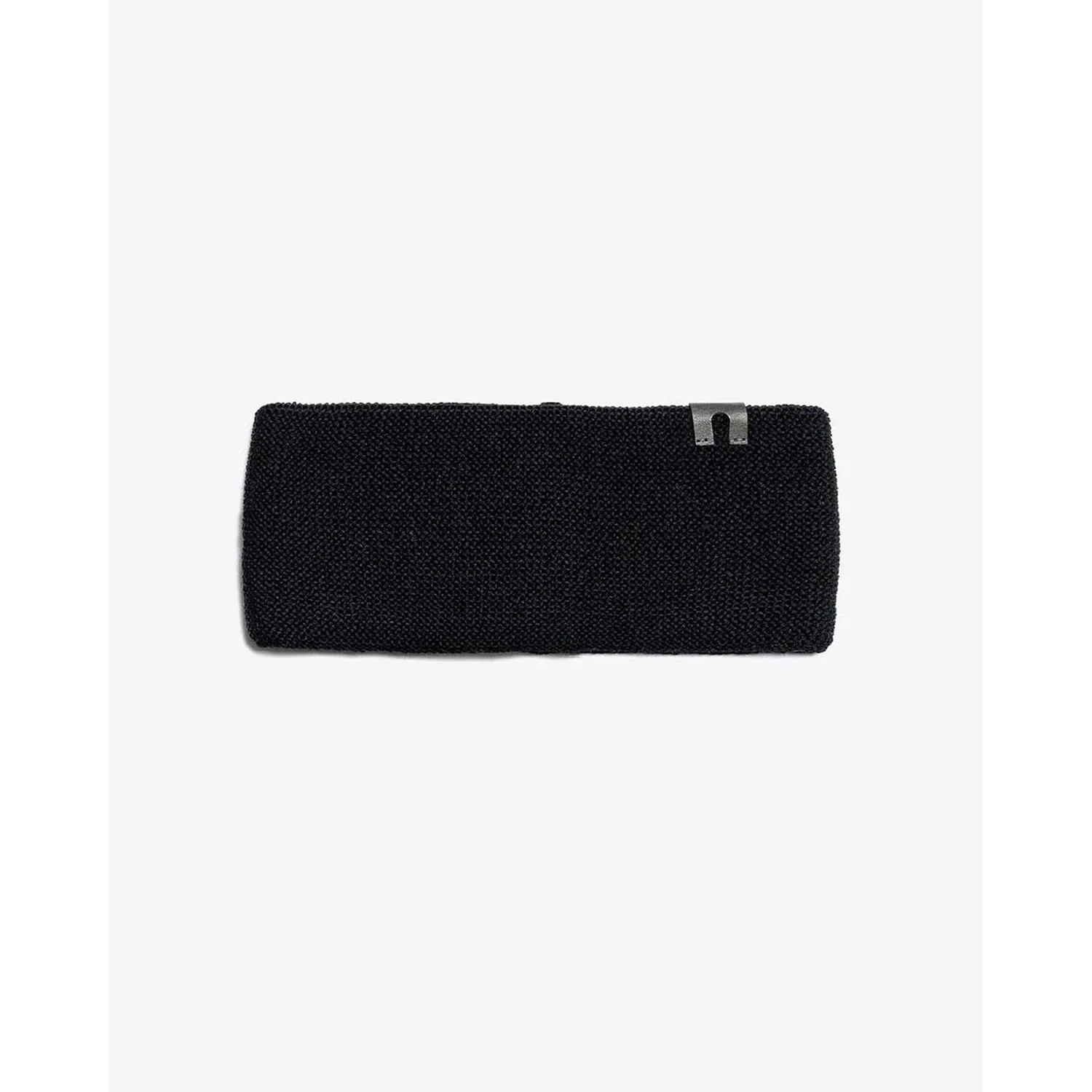 étui noir, tissu tissé, fermeture métallique