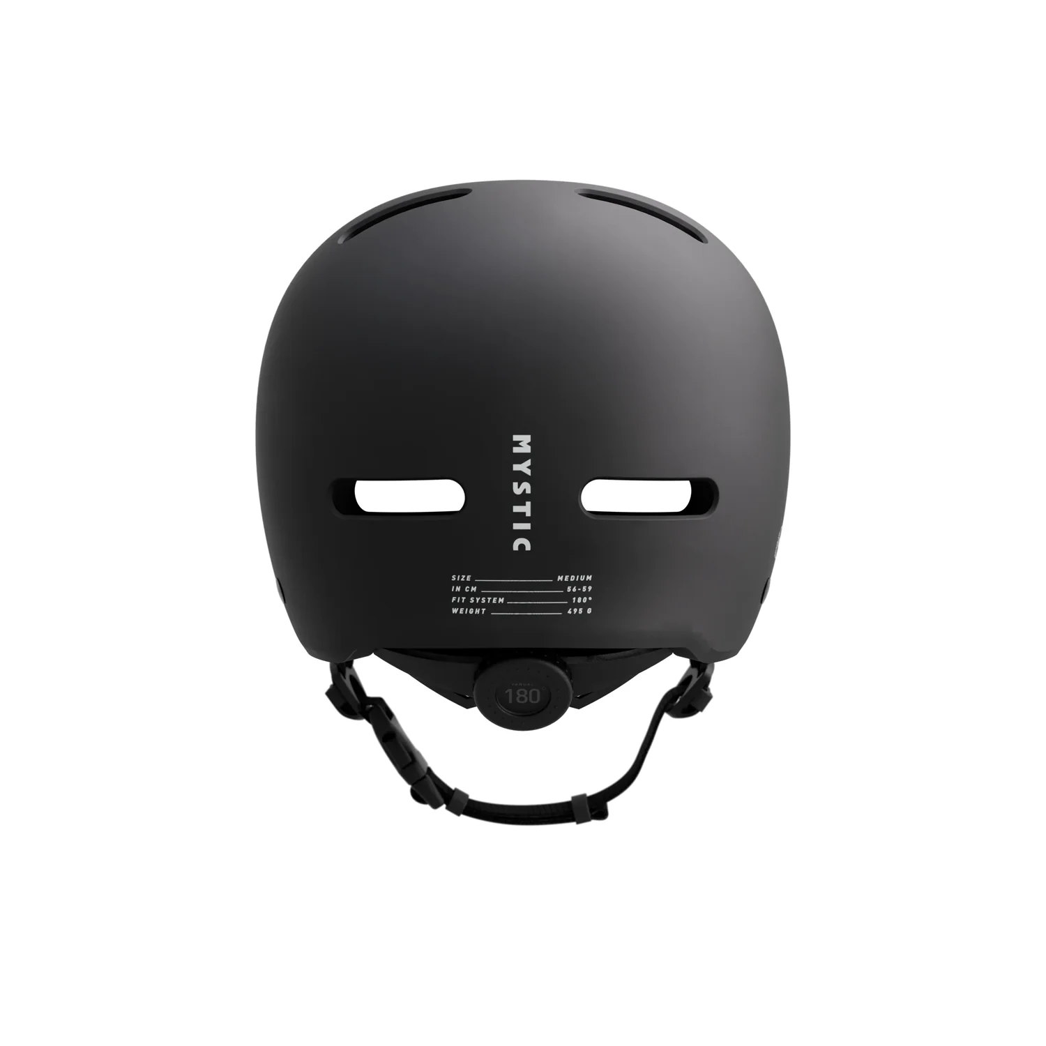 Vandal Helmet Schutzhelm, Schwarz, Belüftungsöffnungen, Kinnriemen, Drehverschluss