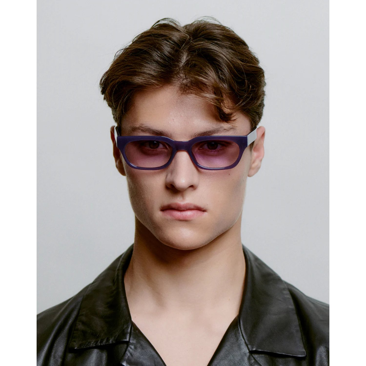 Bror Sonnenbrille, Brille, Rahmen, lila Gläser, Sonnenbrillen-Mode