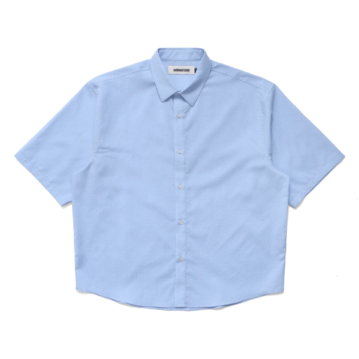 Micro Grid Oversized Button Up