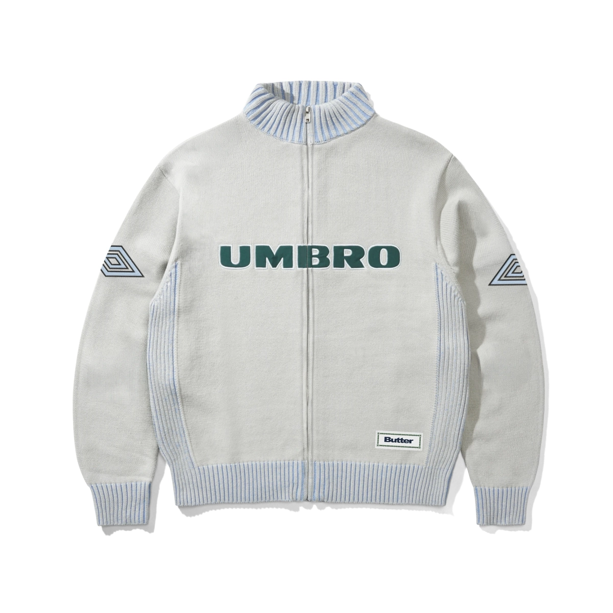 jacke, Reißverschluss, Sperre?, UMBRO, Logo, Zipperjacke, Sweatjacke, Umbr o, Strickarm, Logo-Print