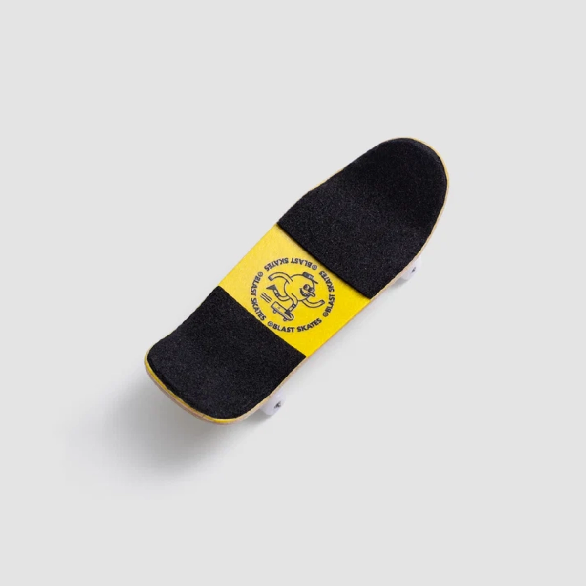 Fingerboard skateboard, deck, push, grip tape, gelb, Mini-Skateboard, Fingerboard, Schwarze Griptape, Gelbes Deck, Kleines Skateboard