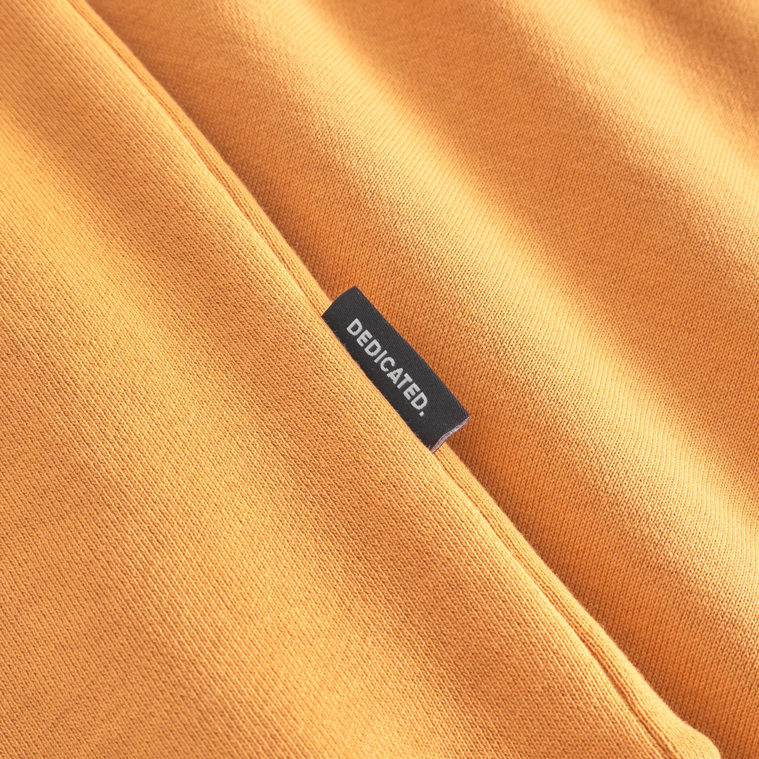 Sweatshirt Ystad Base Sweatshirtstoff, Baumwolljersey, Orange, Gerippter Stoff, Gewebtes Etikett