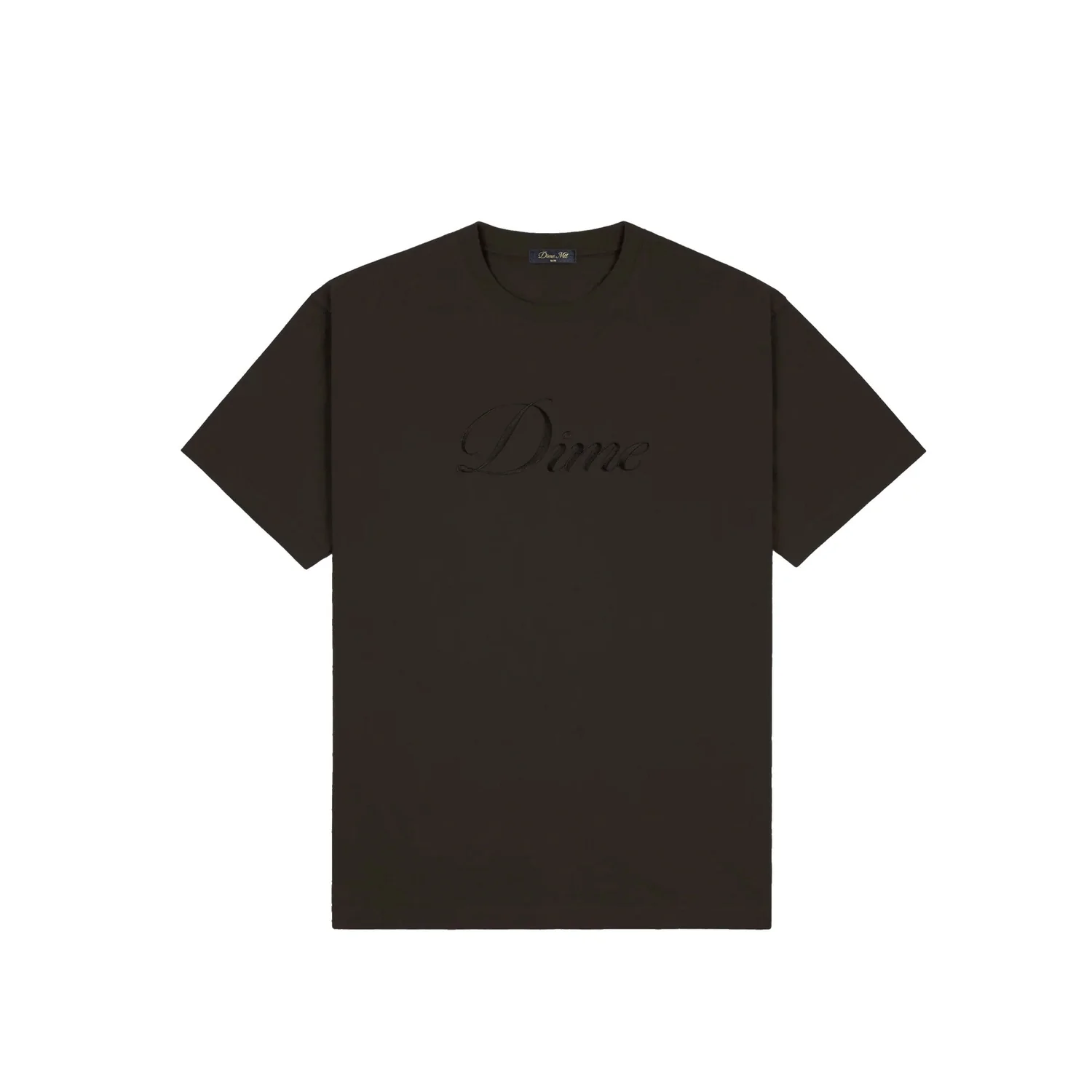 Dime Cursive T-Shirt Vintage Black