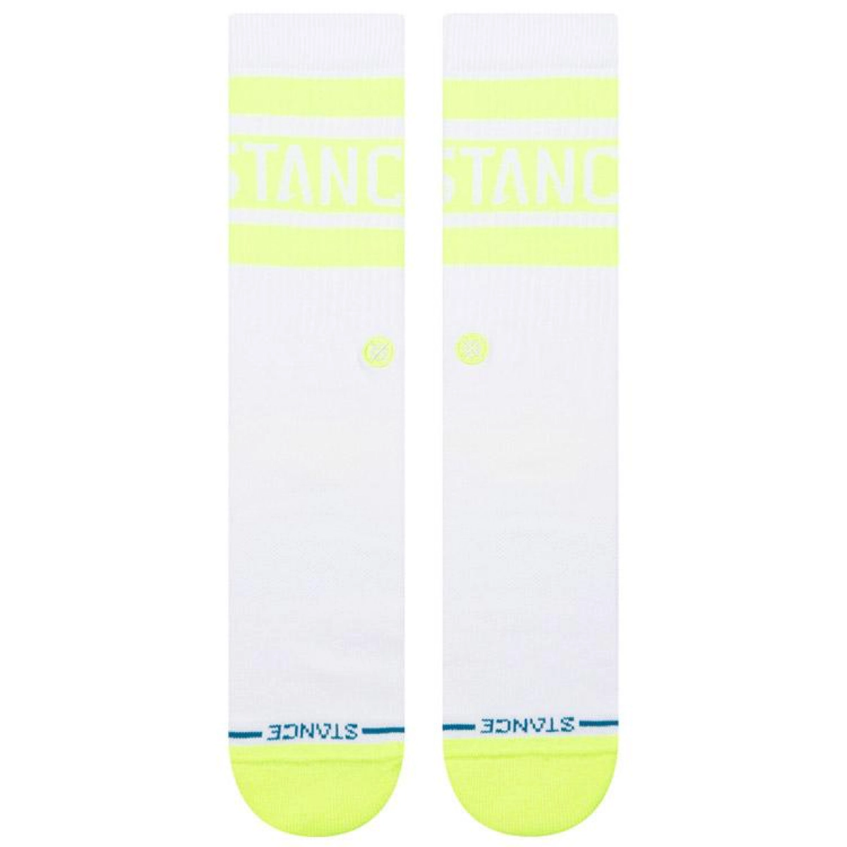 Stance Boyd Crew Chaussettes, rayures, fluo, hauteur genou, Stance