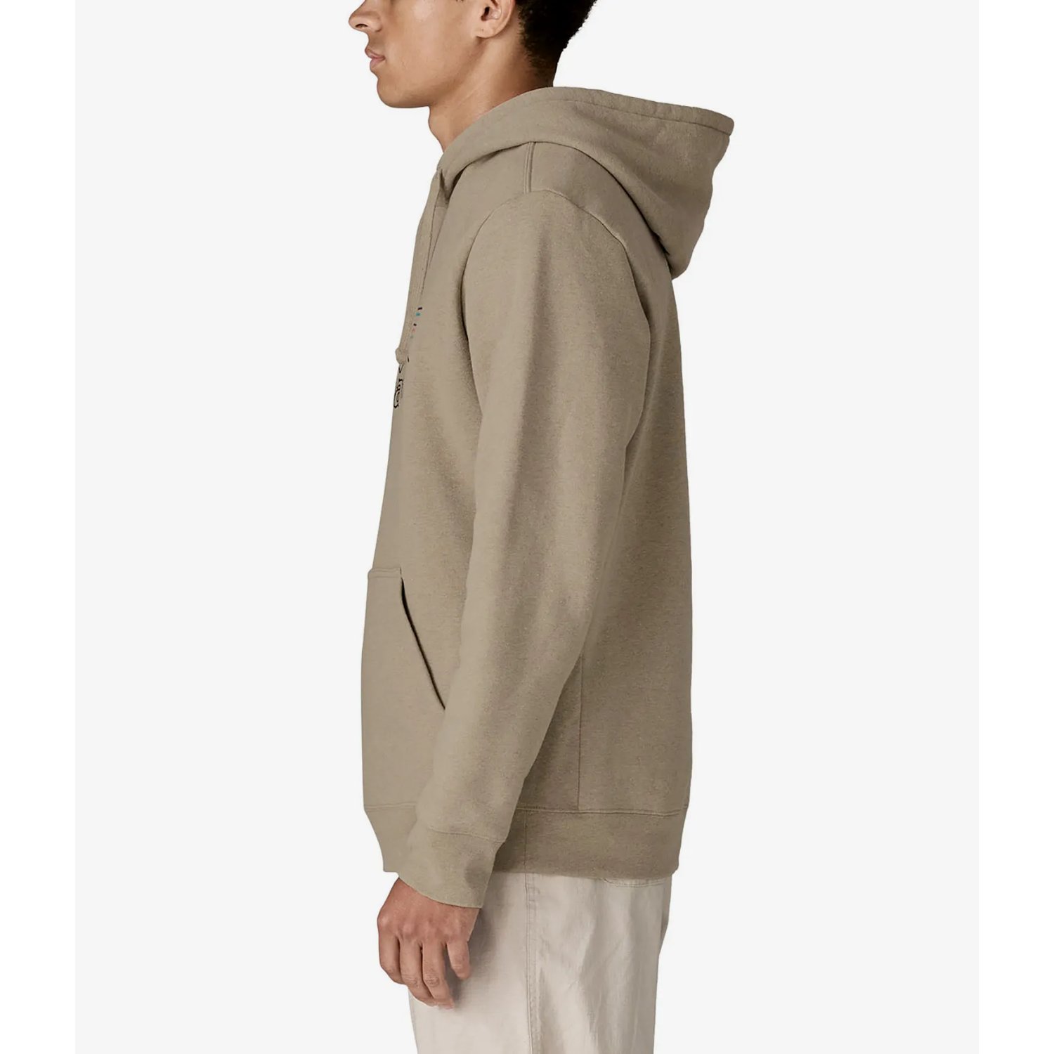 sweat à capuche, beige, pull, sacs, poche kangourou