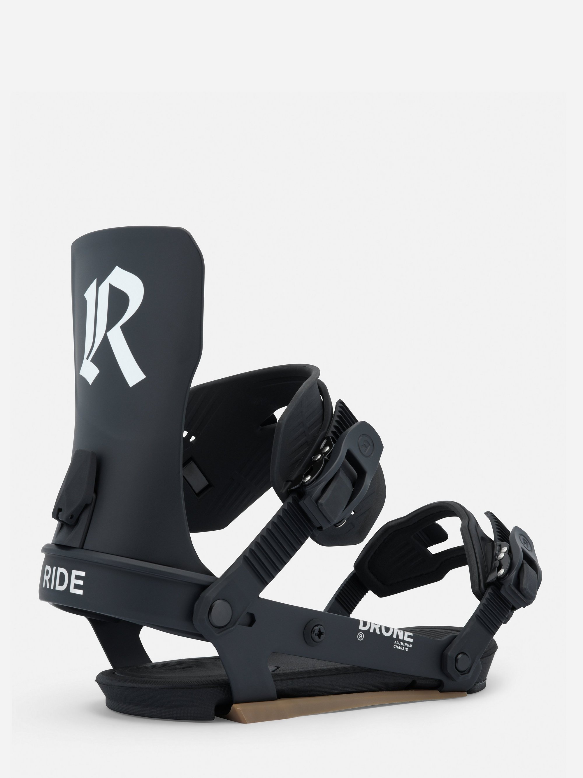 Drone Womens Fixations de snowboard, gris foncé, système de sangles, spoiler, équipement de snowboard, fixation de snowboard ?, fixation, sangles ?, ressort ?