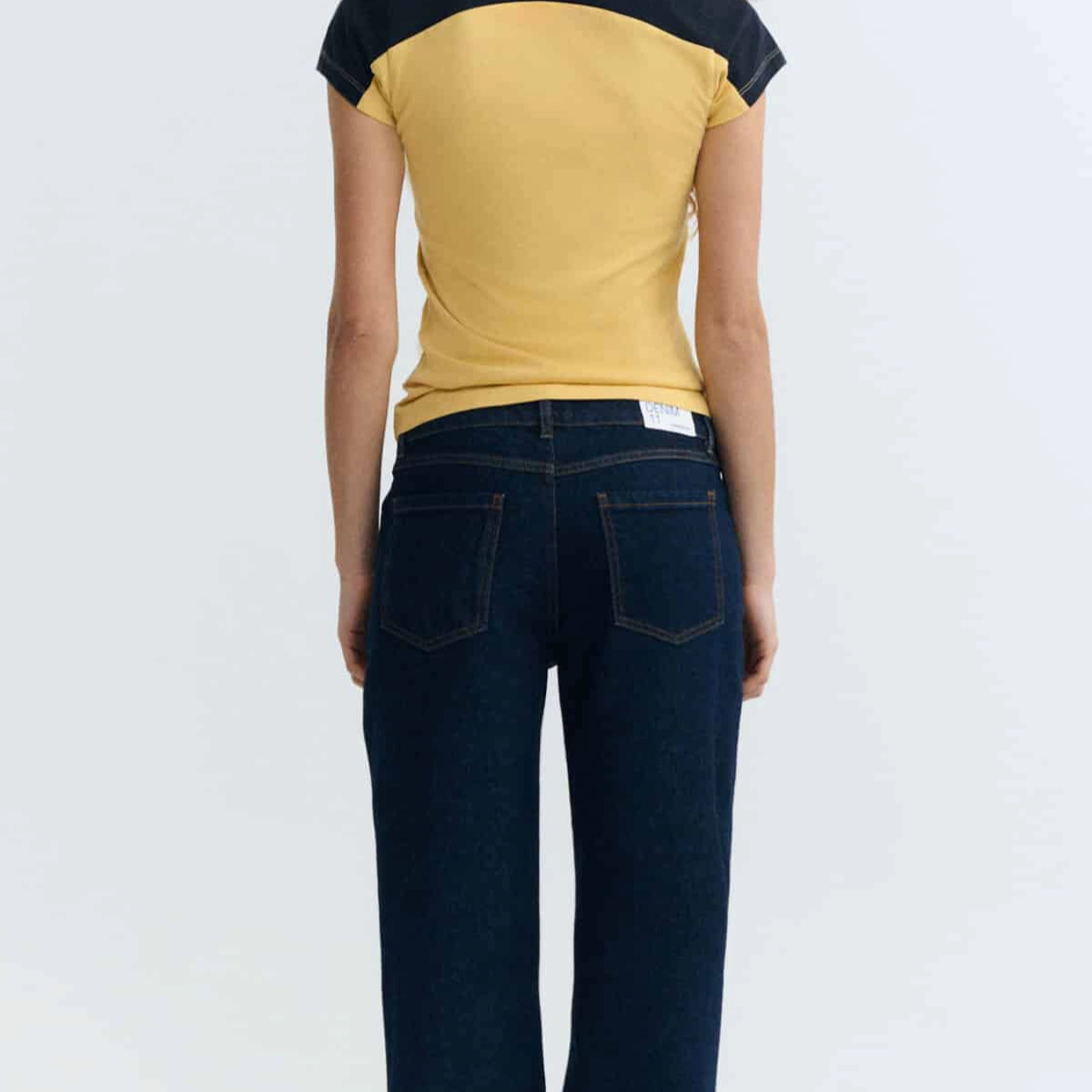 Jeans, Hose, Rückenansicht, Dunkelblau, Jeanstasche