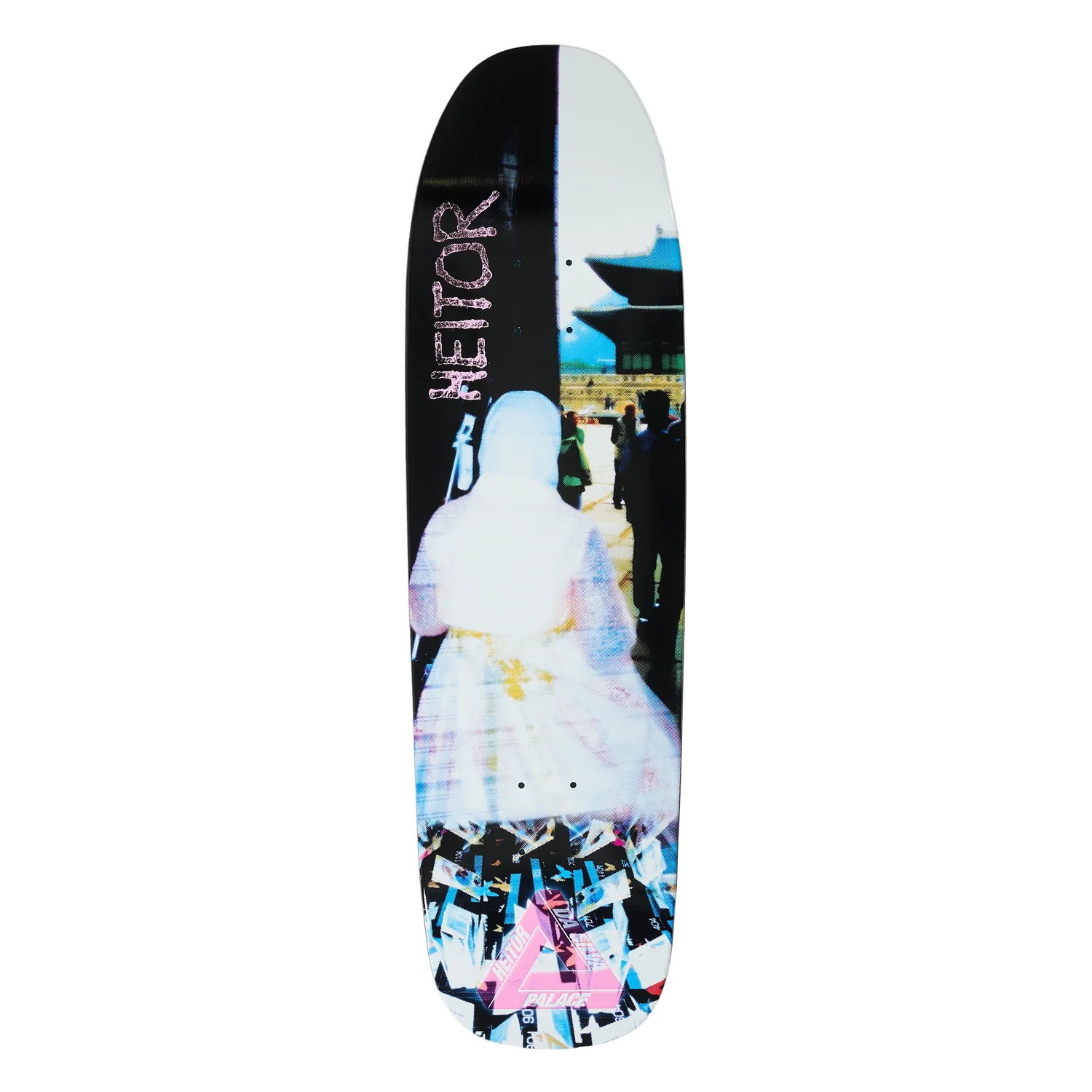 Planche de skateboard, planche en bois, impression photo, multicolore, surface noire