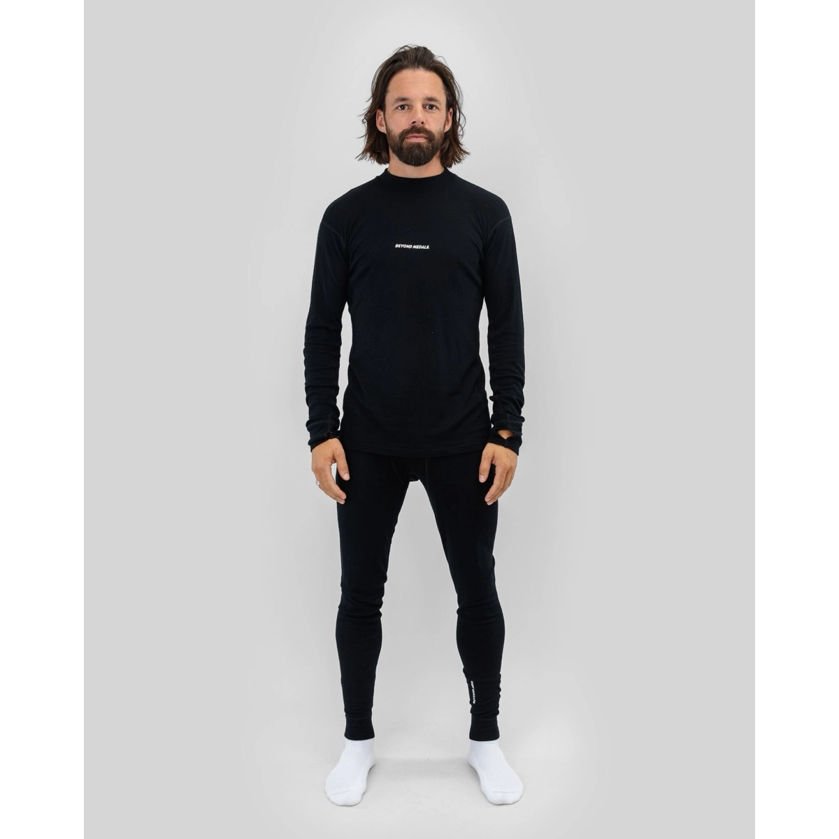 Merino Baselayer Bottom Beyond Medals Merino Baselayer Bottom Black, Ansicht 2