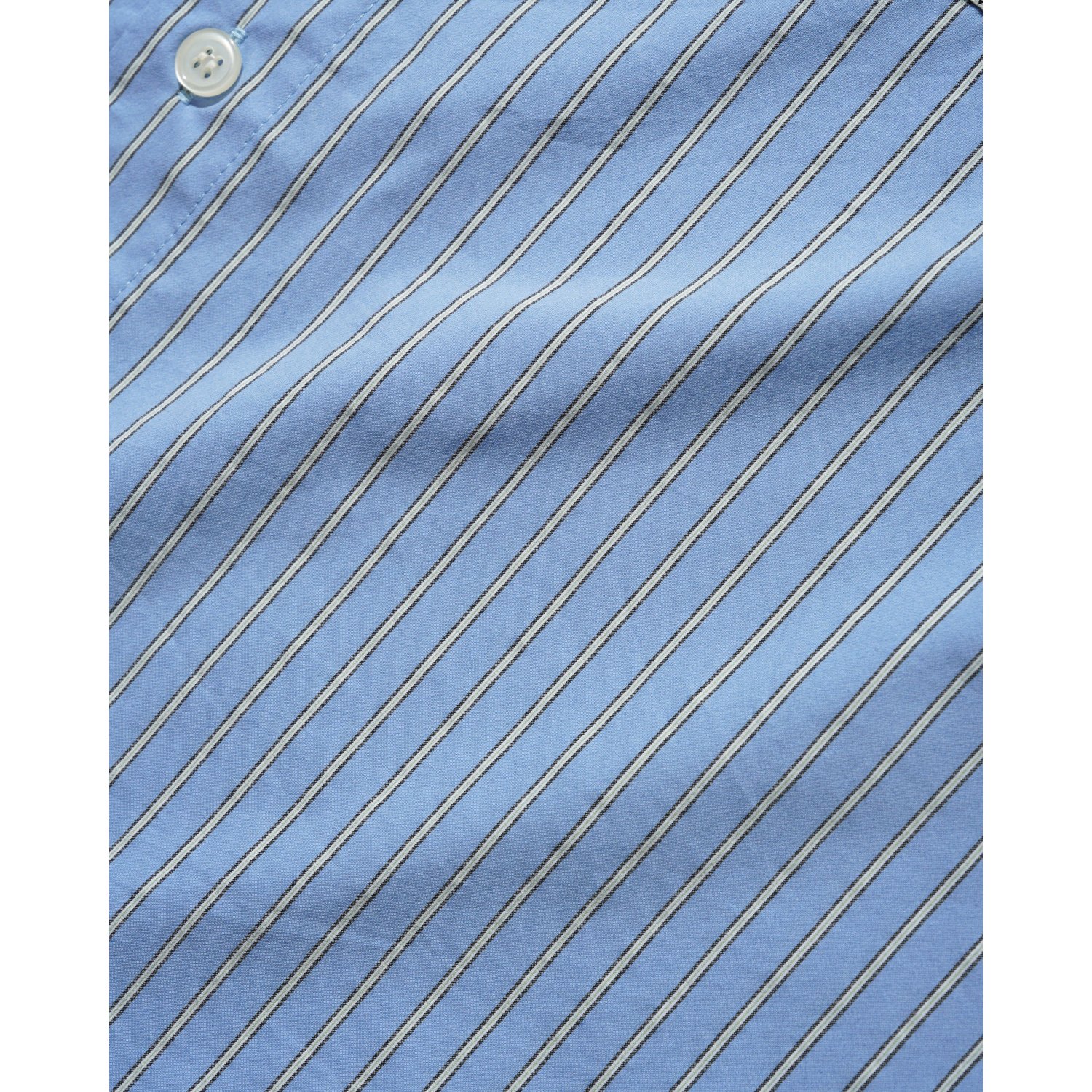 Vertical Stripe S/S Shirt Hemd, Streifen, Kragen, Knopf, Baumwolle