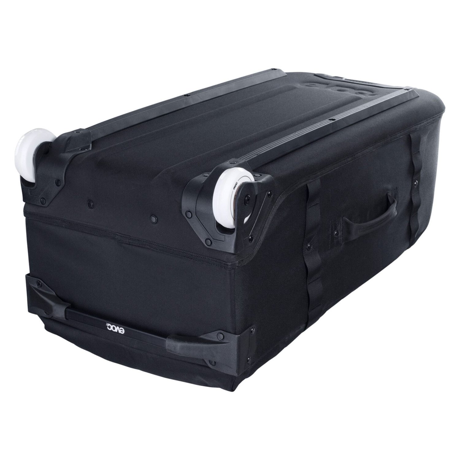 World Traveller 125 rollable suitcase, soft-shell bag, black luggage, wheeled bag, handle straps