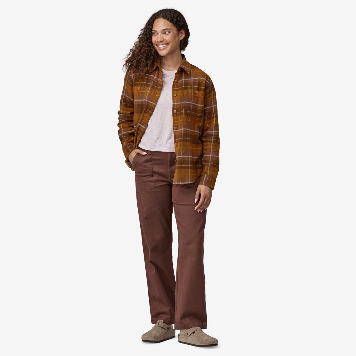 W's Fjord Flannel Shirt Hosen, Langarm, Person, Mantel, Jacke